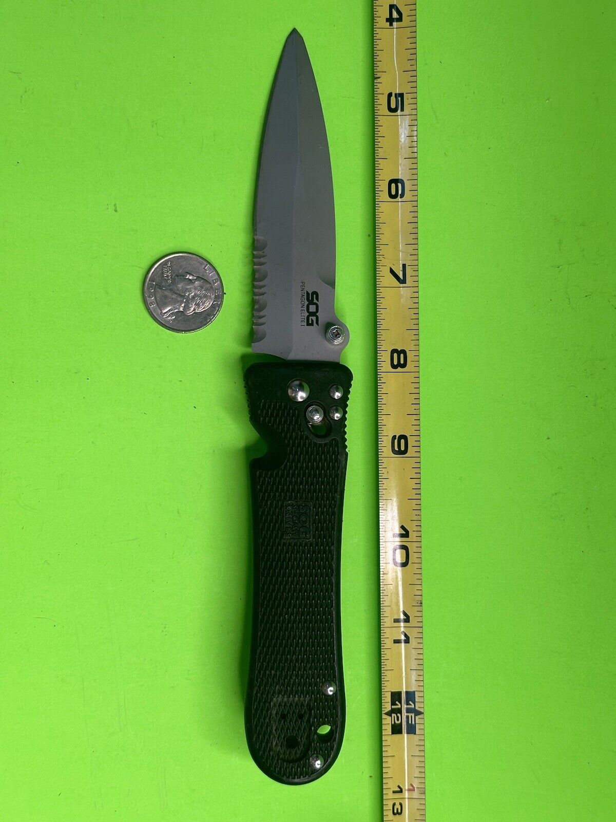 Sog Pentagon Elite Ver.1 Folding Knife VG10 Seki-Japan Nice.   #50A