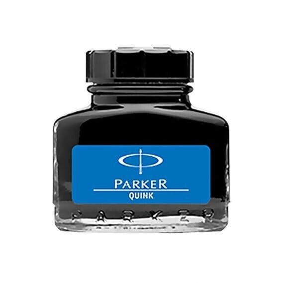 Parker Quink Fountain Pen Ink (Blue) Bottle 30ml High-Quality Writing 