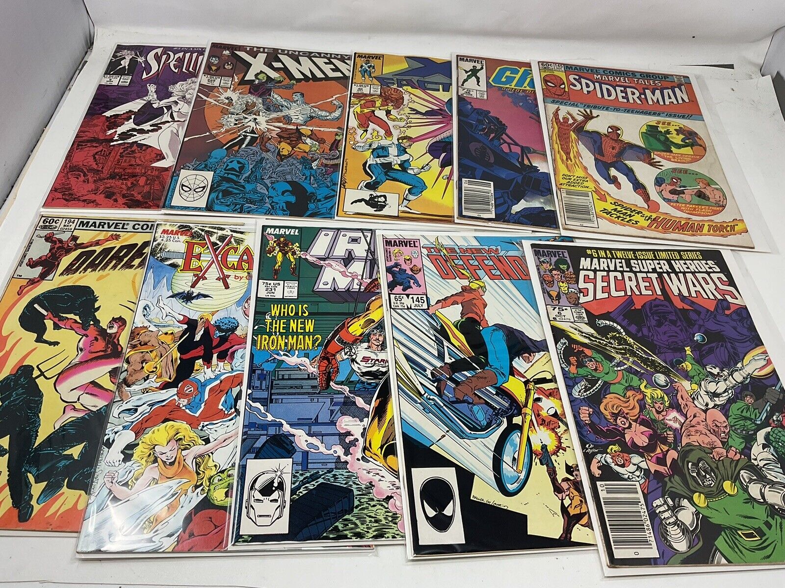 Marvel comics Books assorted a lot of 10 With Boards And Sleeves 