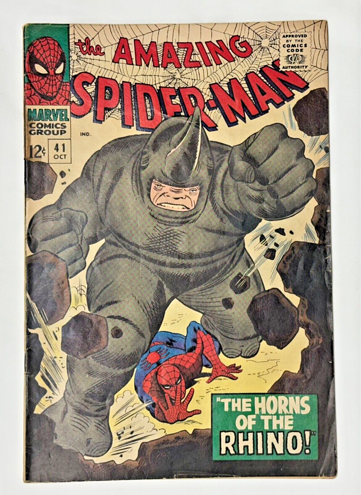 AMAZING SPIDER-MAN #41 VG 1966 1st App. Rhino Marvel Comics