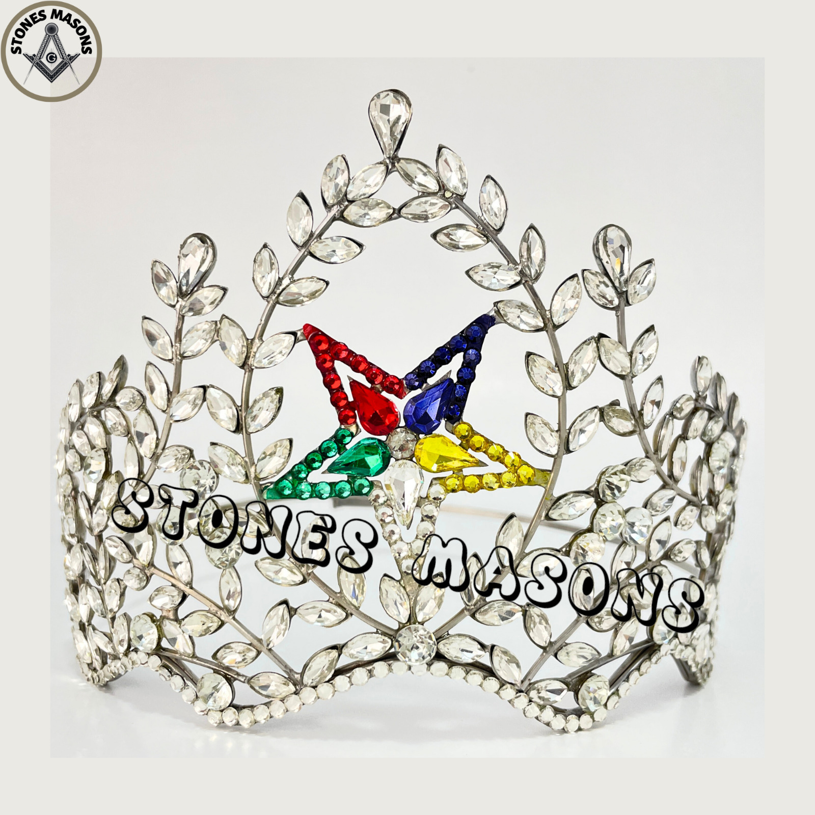 Masonic OES Past Matron Crown Latest Rare Style Beautiful Adjustable Fitting OES