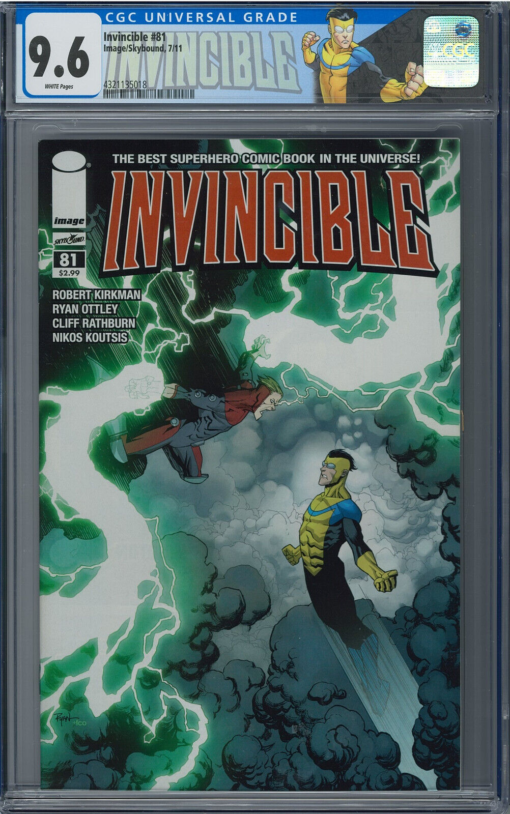 Invincible #81 CGC 9.6 Custom Label only 5 on the CGC Census Comic Book Graded