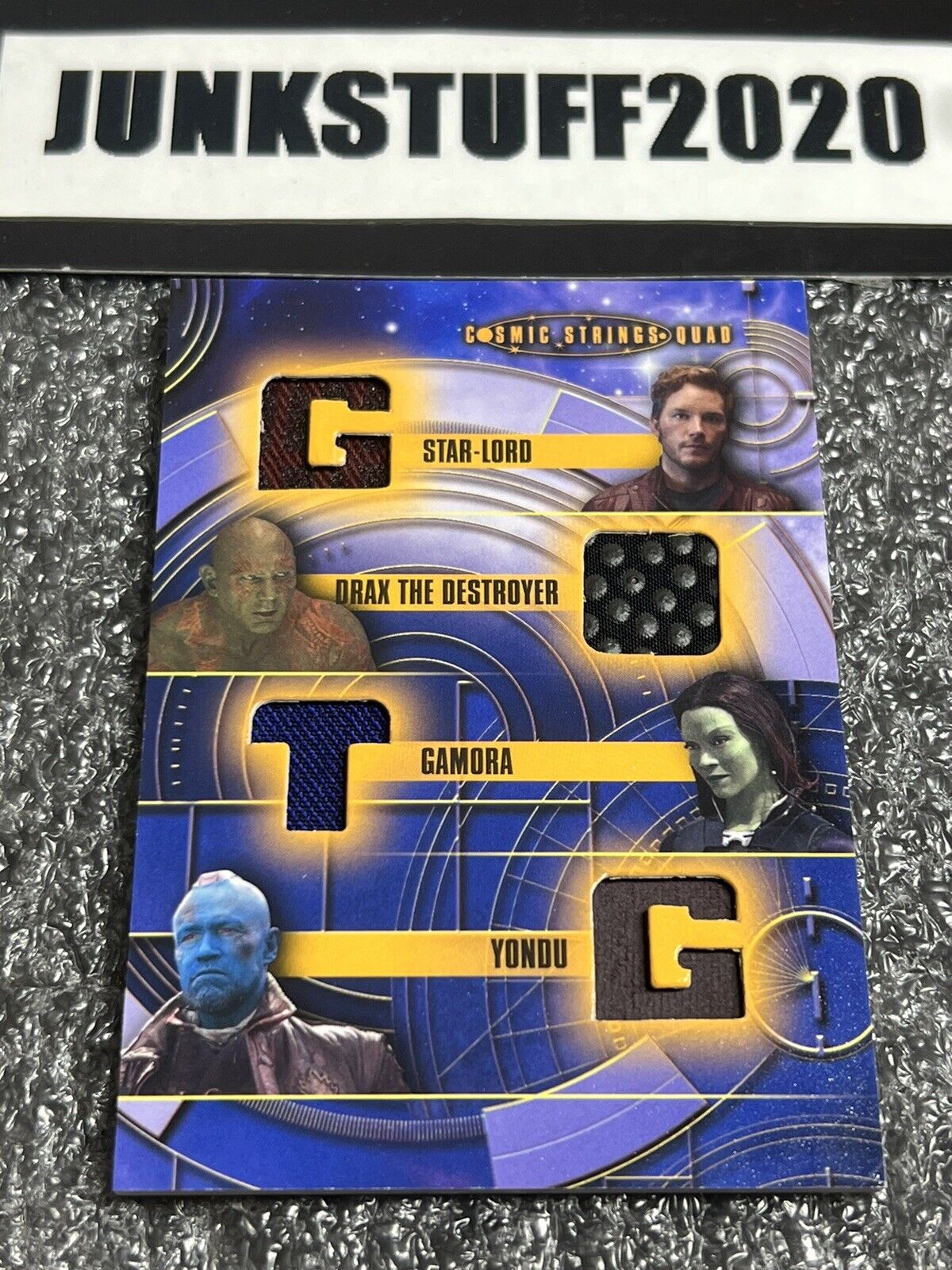 Guardians of the Galaxy Cosmic Strings QUAD Memorabilia Patch Star-Lord CSQ-3