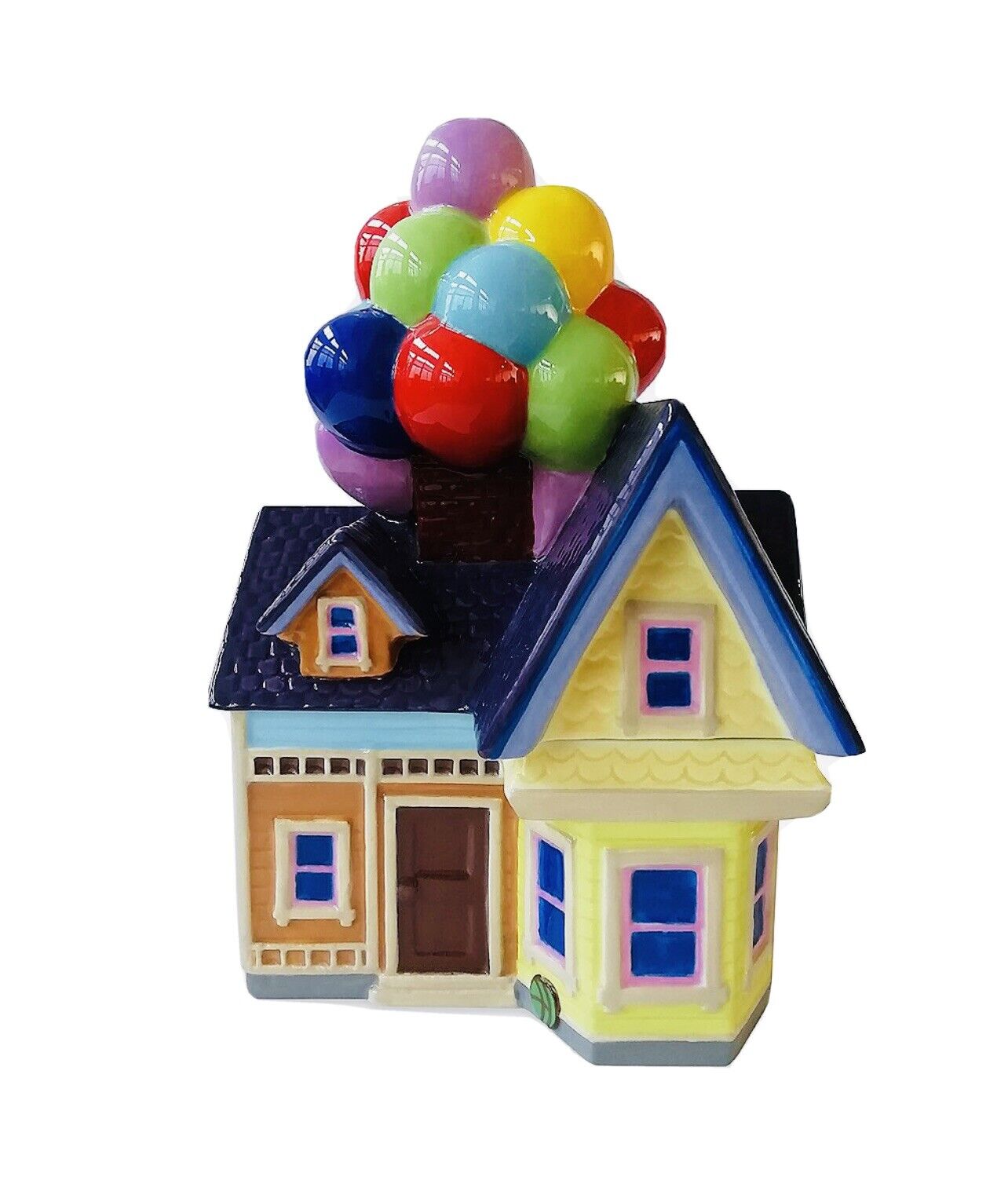 Disney Up Carl Fredricksen House Balloons Ceramic 11” Cookie Jar New In Box