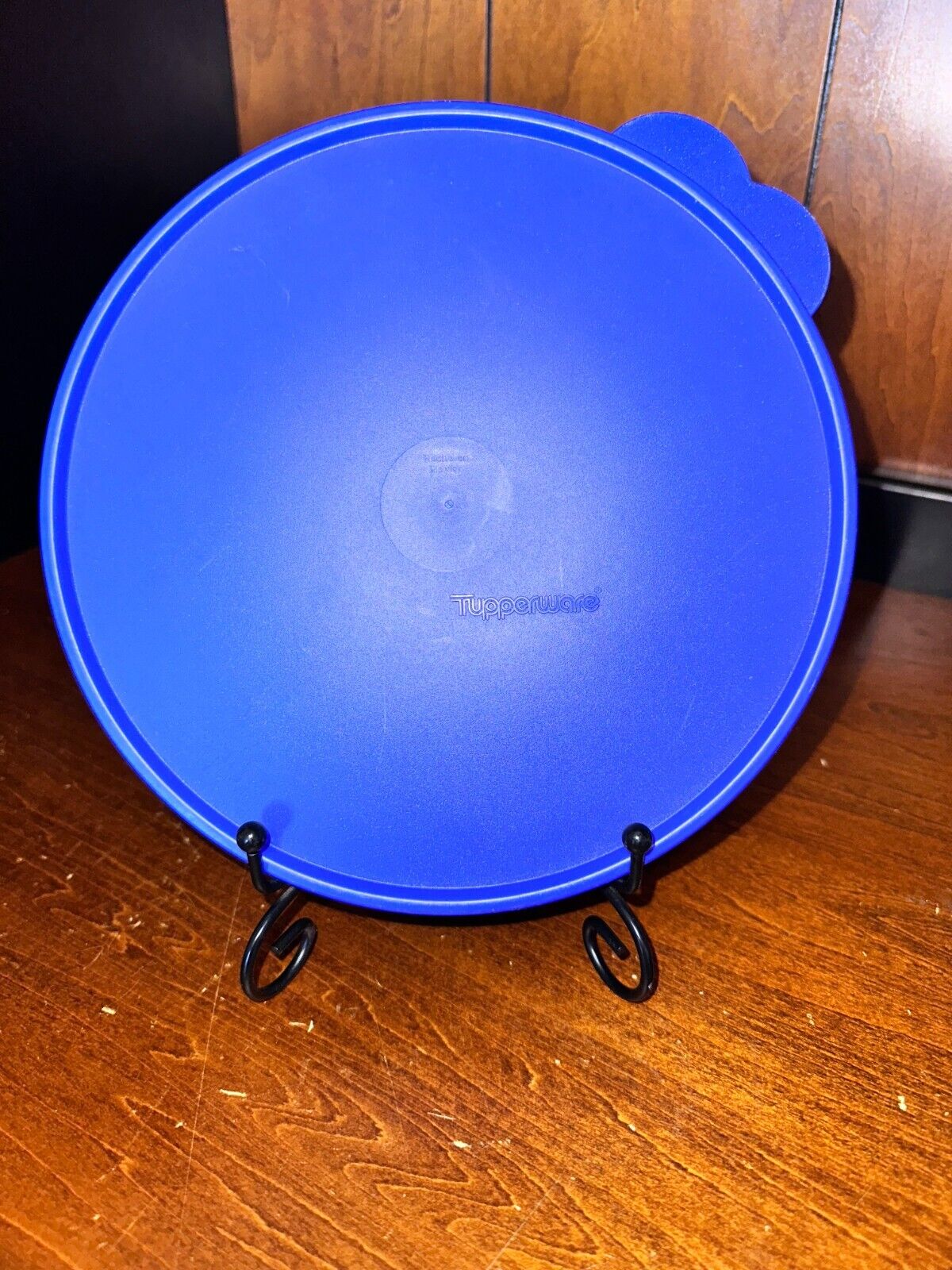 Tupperware Medium Mixing Bowl Lid  2515 ~ 9” Z Butterfly Tab Navy Blue