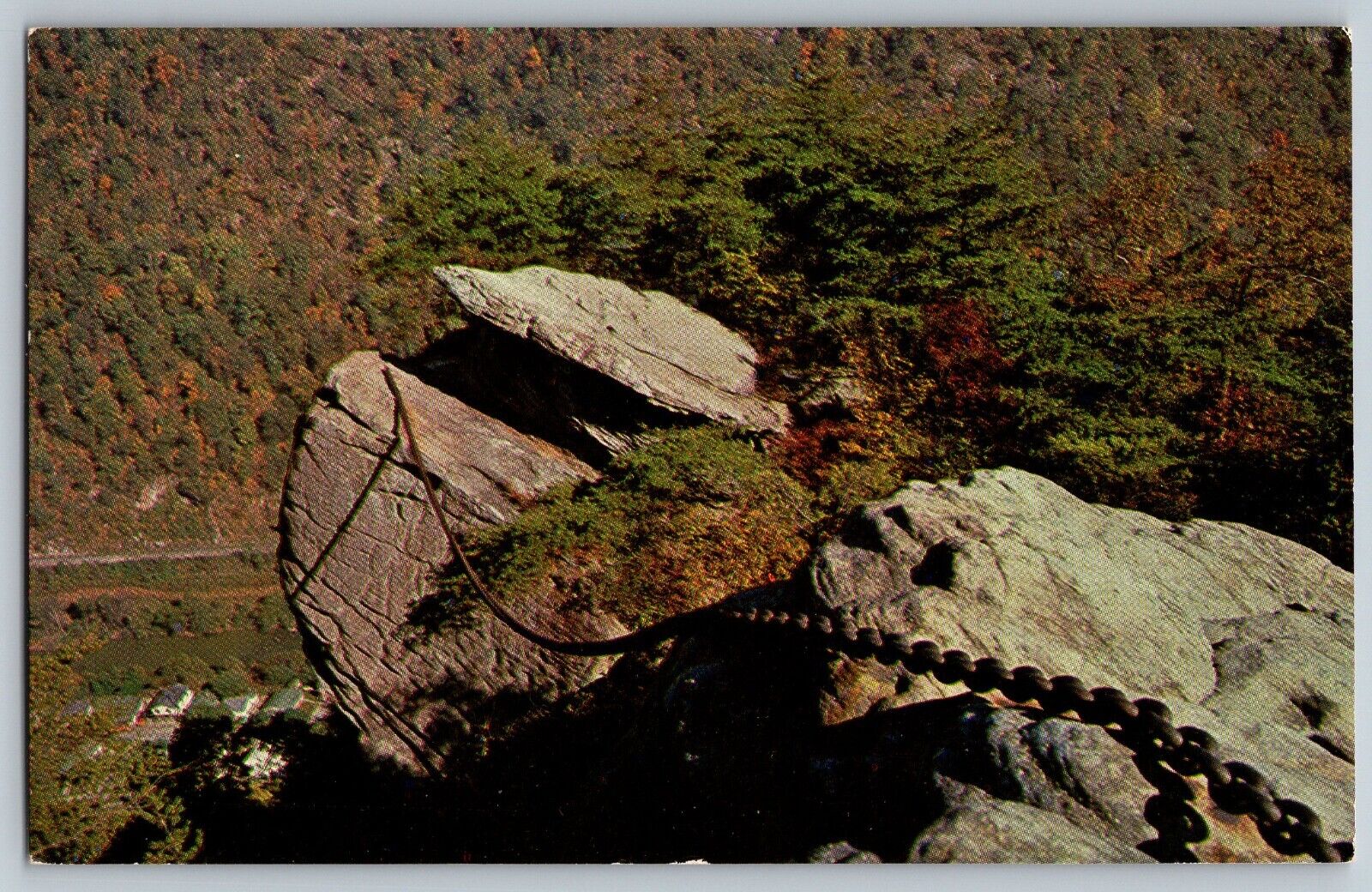 Pineville, Kentucky - Chained Rocks, Pine Mountain State Park - Vintage Postcard