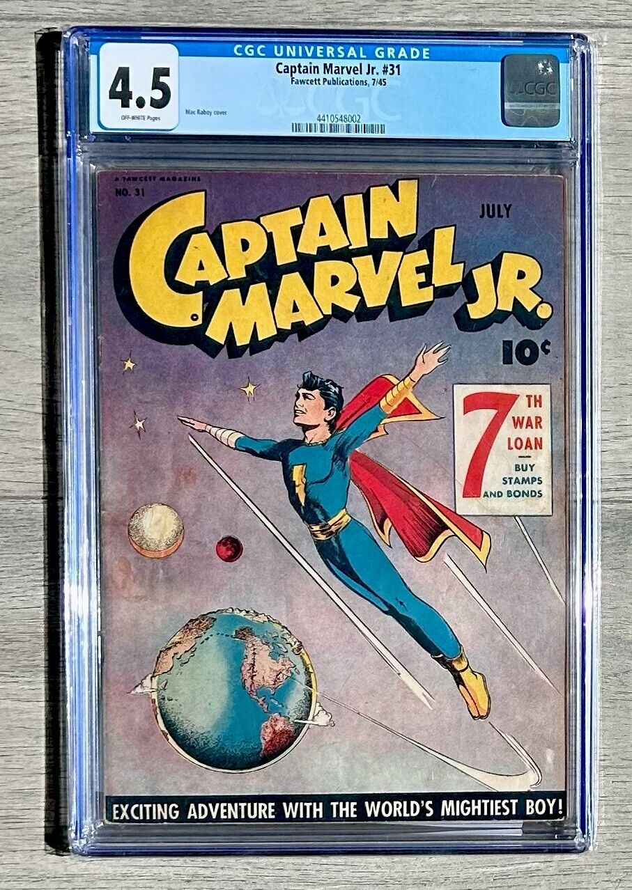 Captain Marvel Jr. #31 - CGC 4.5 - Fawcett Comics - Golden Age - Harlon Ellison