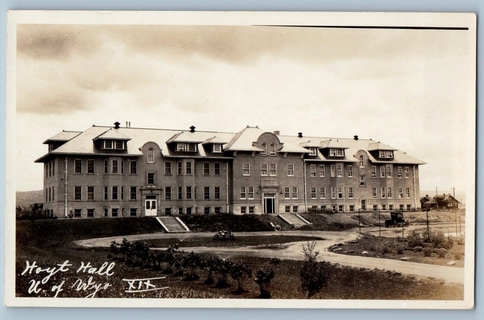 c1920\'s Hoyt Hall University Laramie Wyoming WY Unposted RPPC Photo Postcard