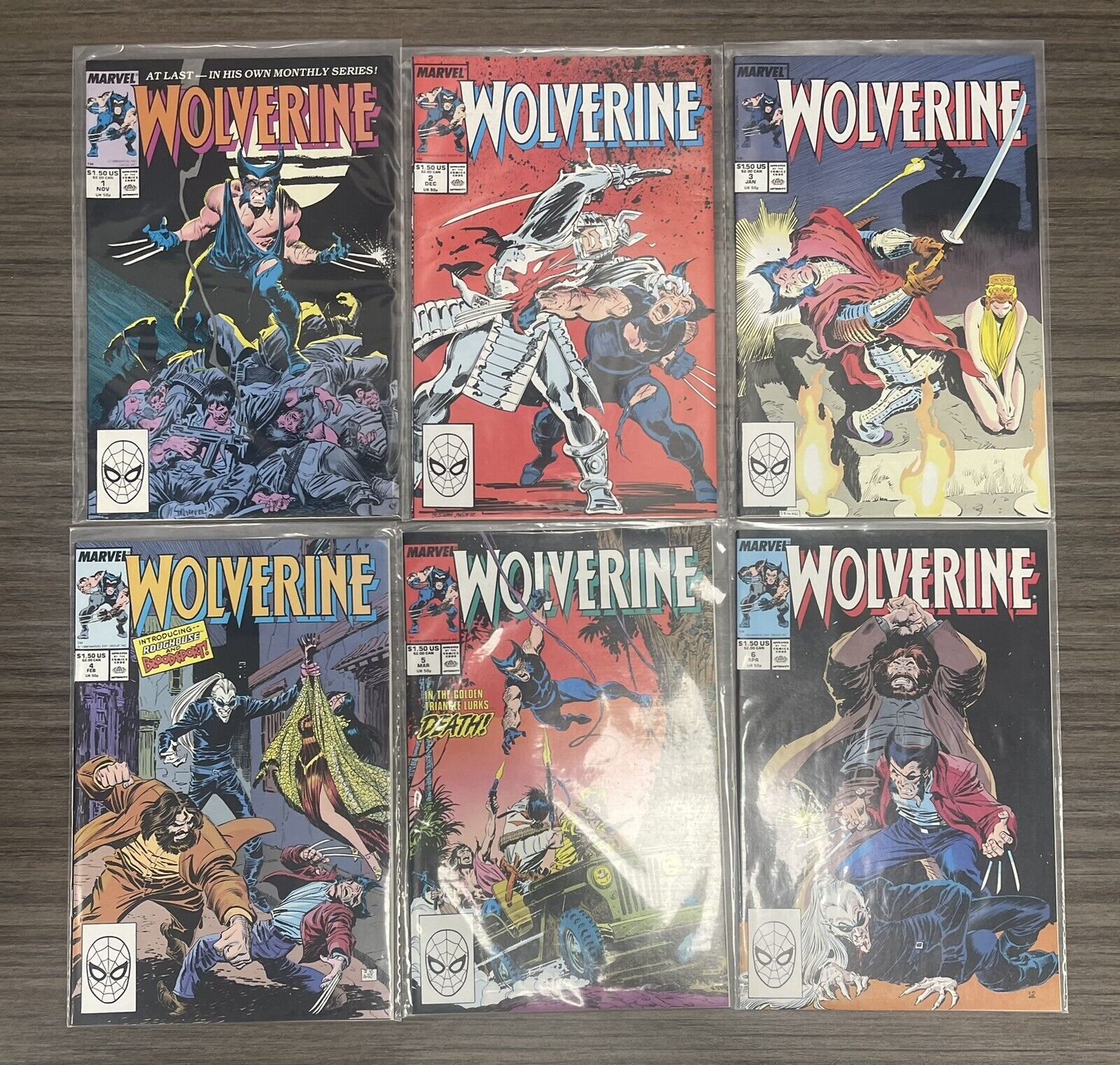 Wolverine #1 - 18 1988 1st Series Marvel Lot of 18 Books