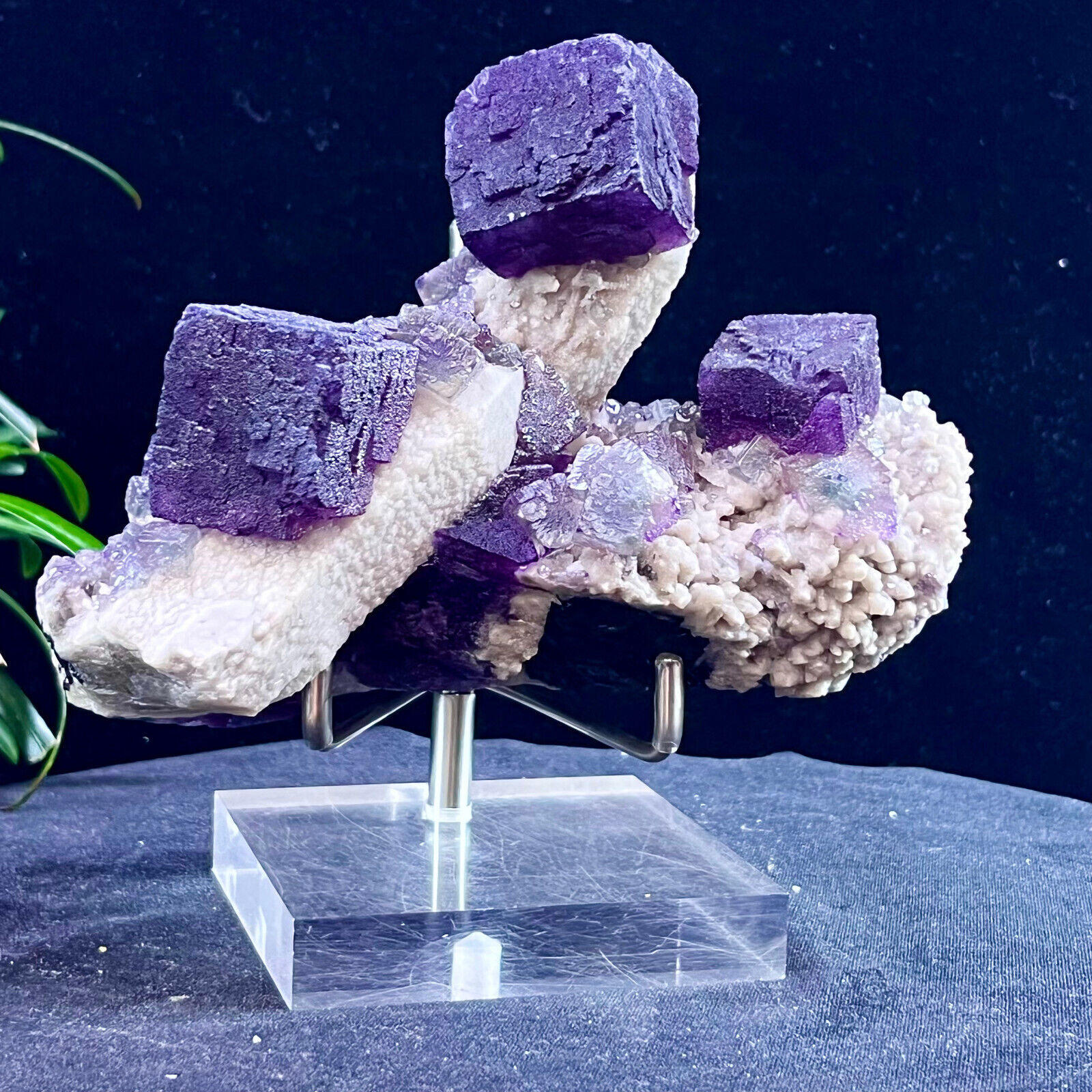 2.4LB Natural Tanzanite Purple Fluorite Tanzanite Coexisting Mineral Roughness