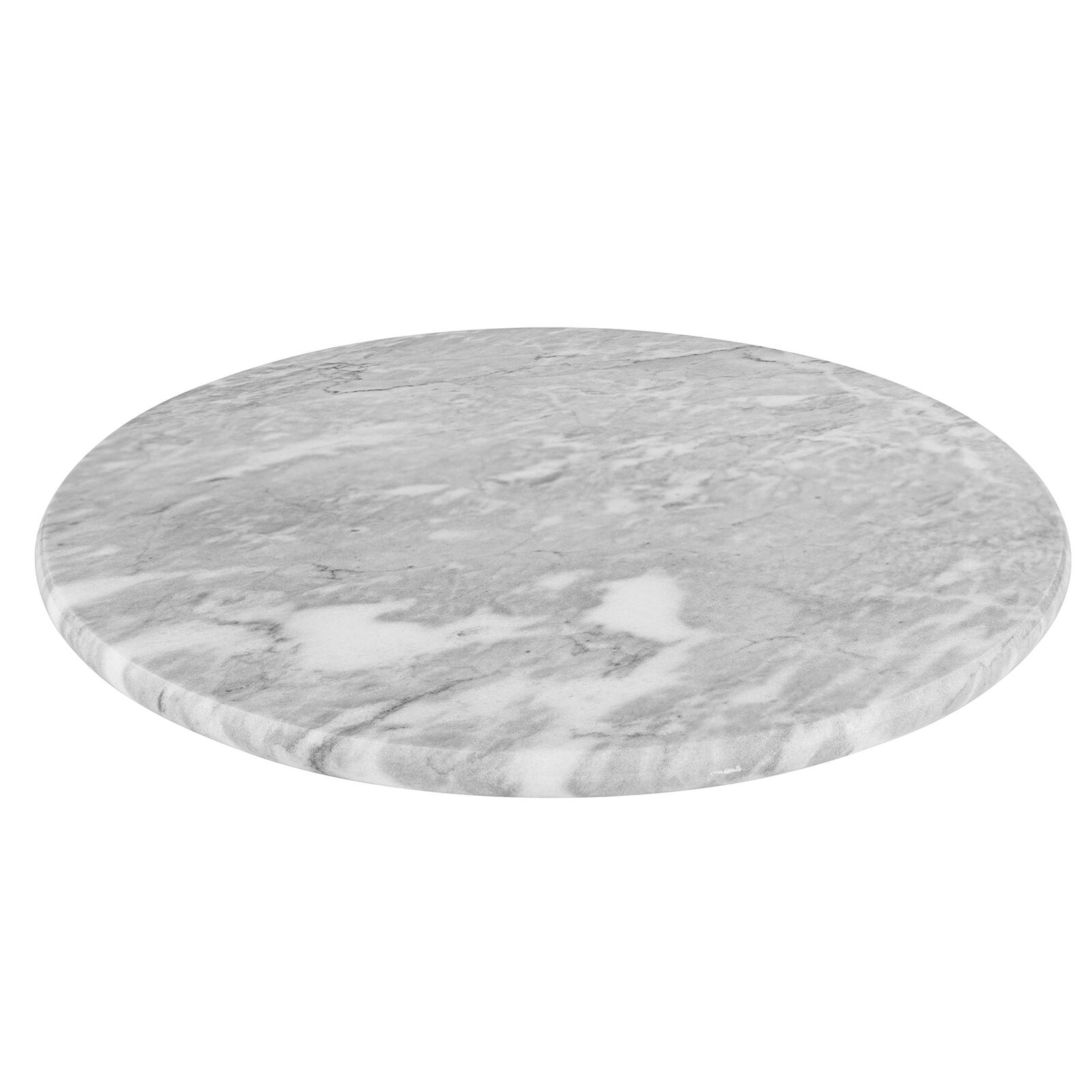 Homeries Marble round Cheese Tray Board (12 Inches) - White Elegant Serving Plat
