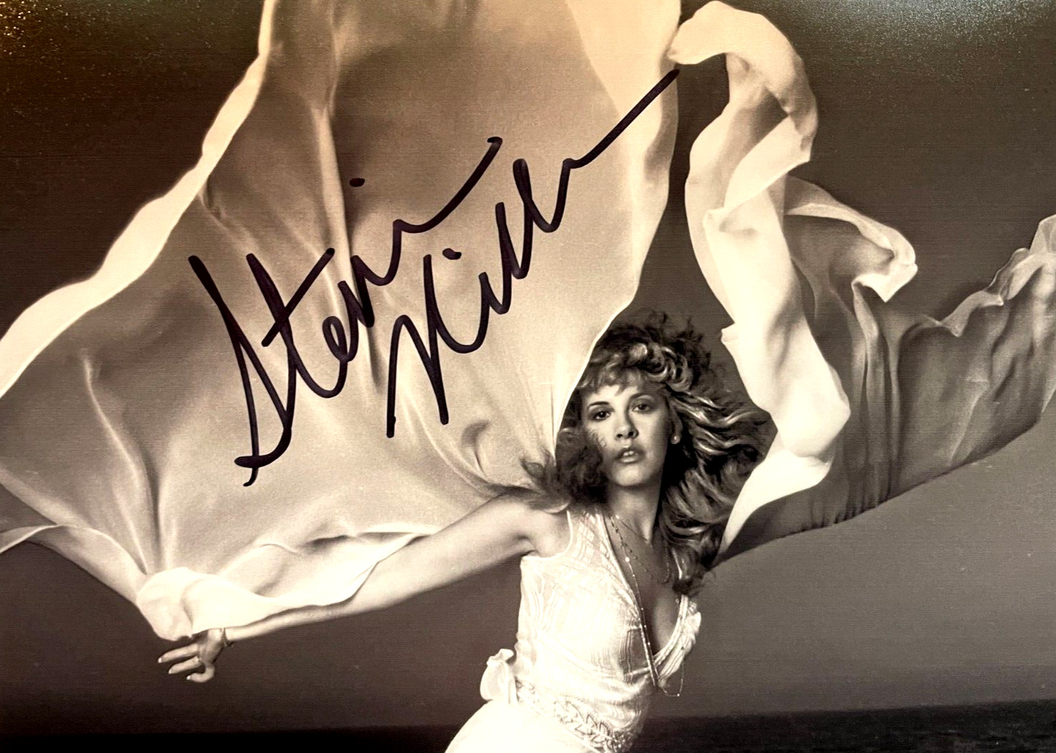 Stevie Nicks (Fleetwood Mac) Hand Signed 7x5 inch Color Photo Original Autograph