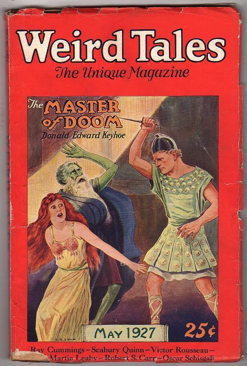 Weird Tales May 1927 R. E. Howard -  The Song of the Bats - Pulp