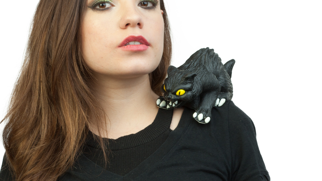 Shoulder Buddy's Shoulder Buddy: Black Cat Ghoulish Productions Halloween