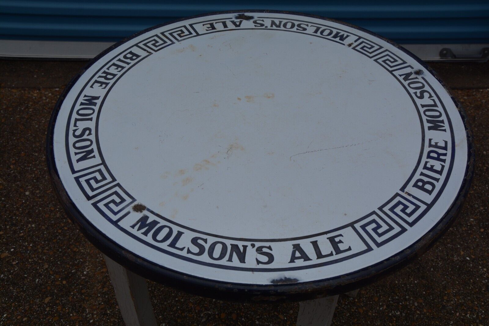 MOLSON\'S ALE BIERE MOLSON ANTIQUE BEER SIGN 1920\'s BAR TAVERN TABLE