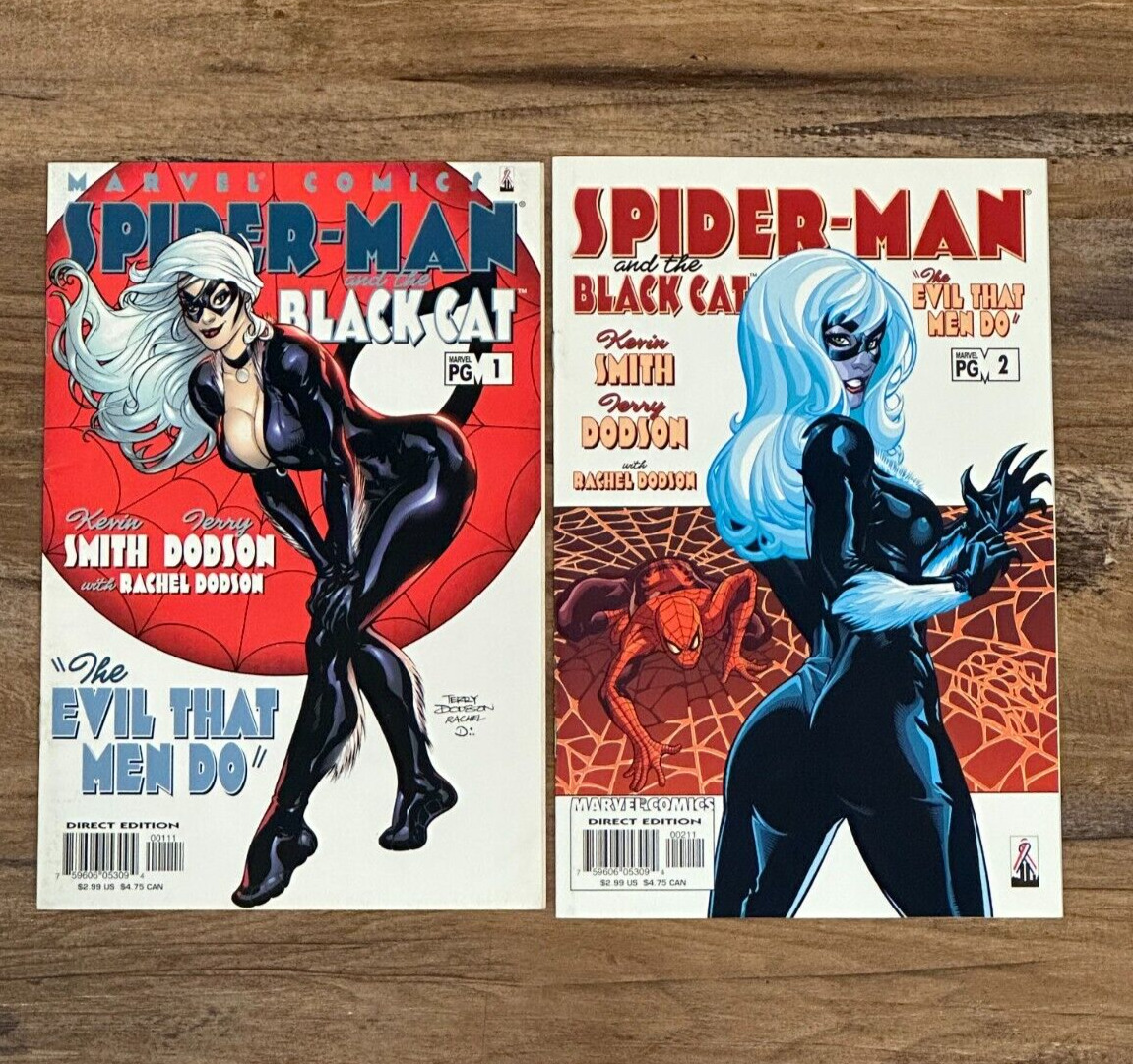 Spider-Man and The Black Cat #1-#2 Comic Lot (Marvel Comics, 2002)