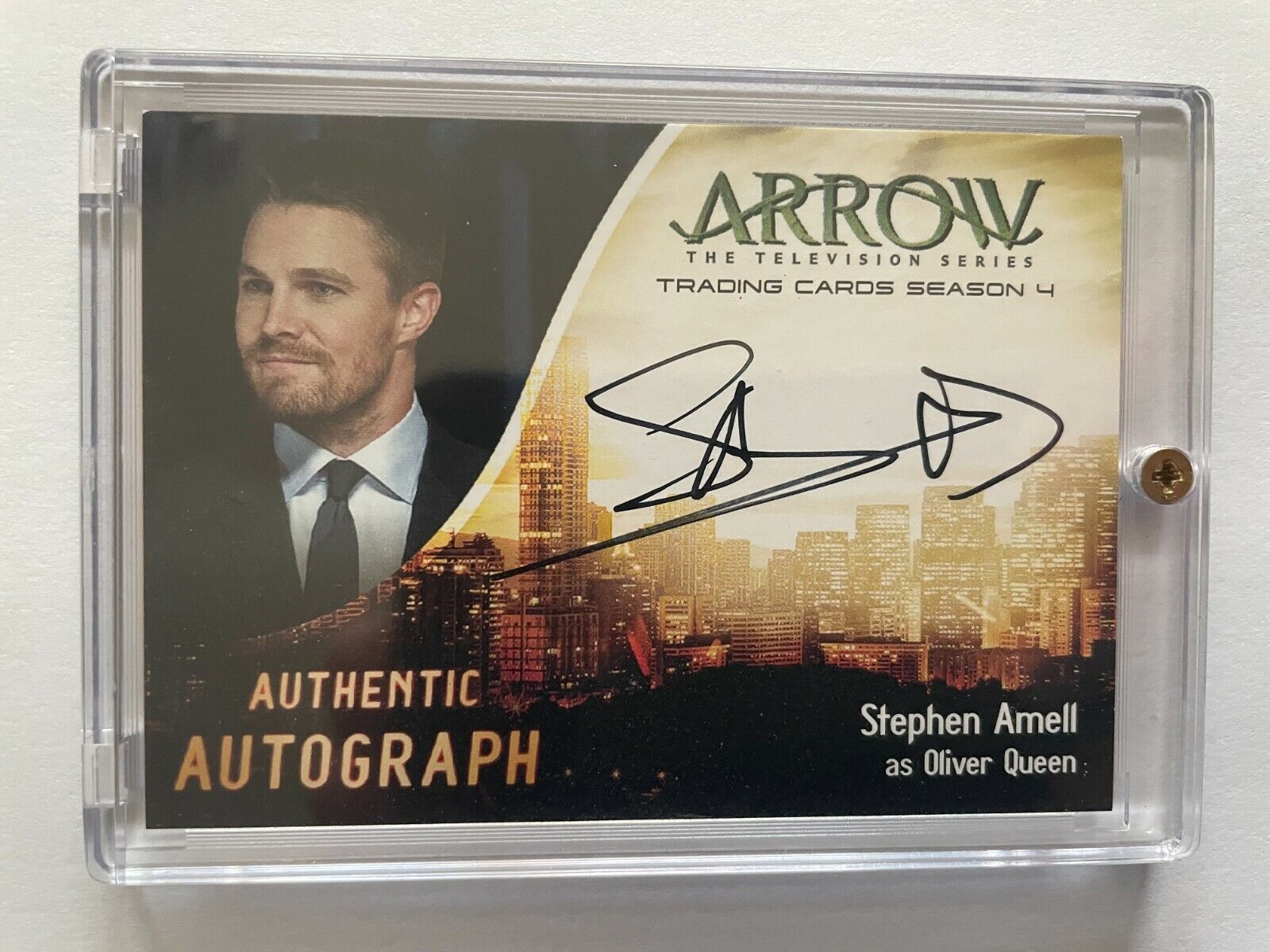 Arrow Season 4 Autograph Card SA1 Stephen Amell as Oliver Queen