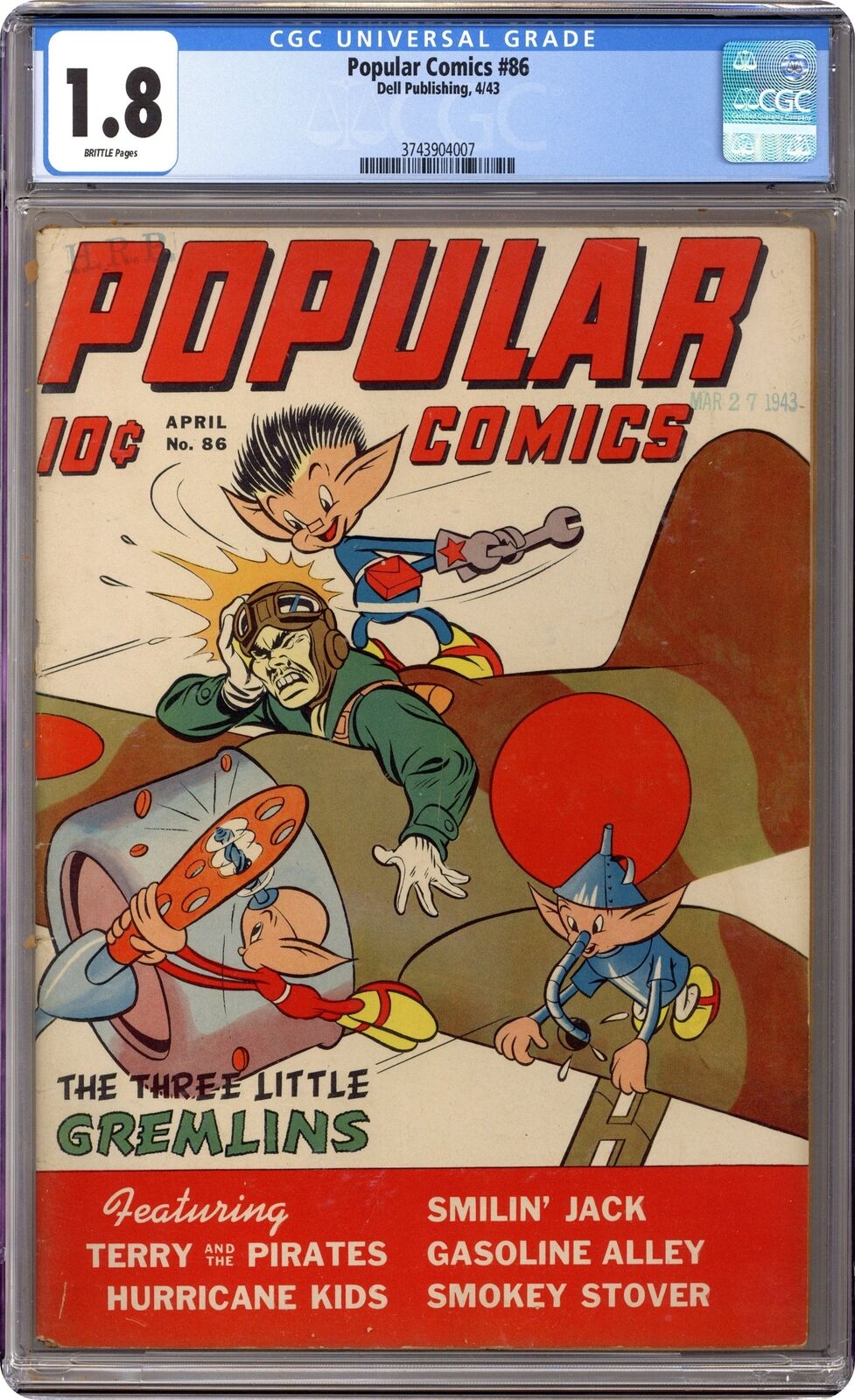 Popular Comics #86 CGC 1.8 1943 3743904007