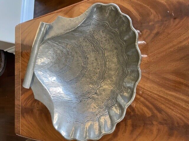 Unique Vintage Portugese Pewter Shell purchased in 1971 from Saks 5th Avenue NY
