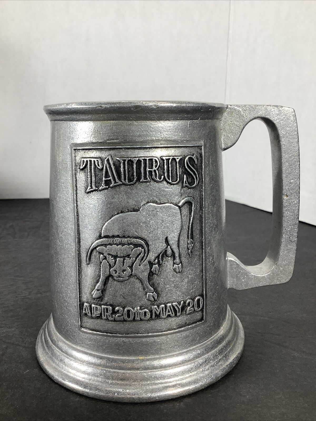 Zodiac Taurus Wilton RWP®️Colombia PA Pewter Mug Stein Tankard USA ~4.75”