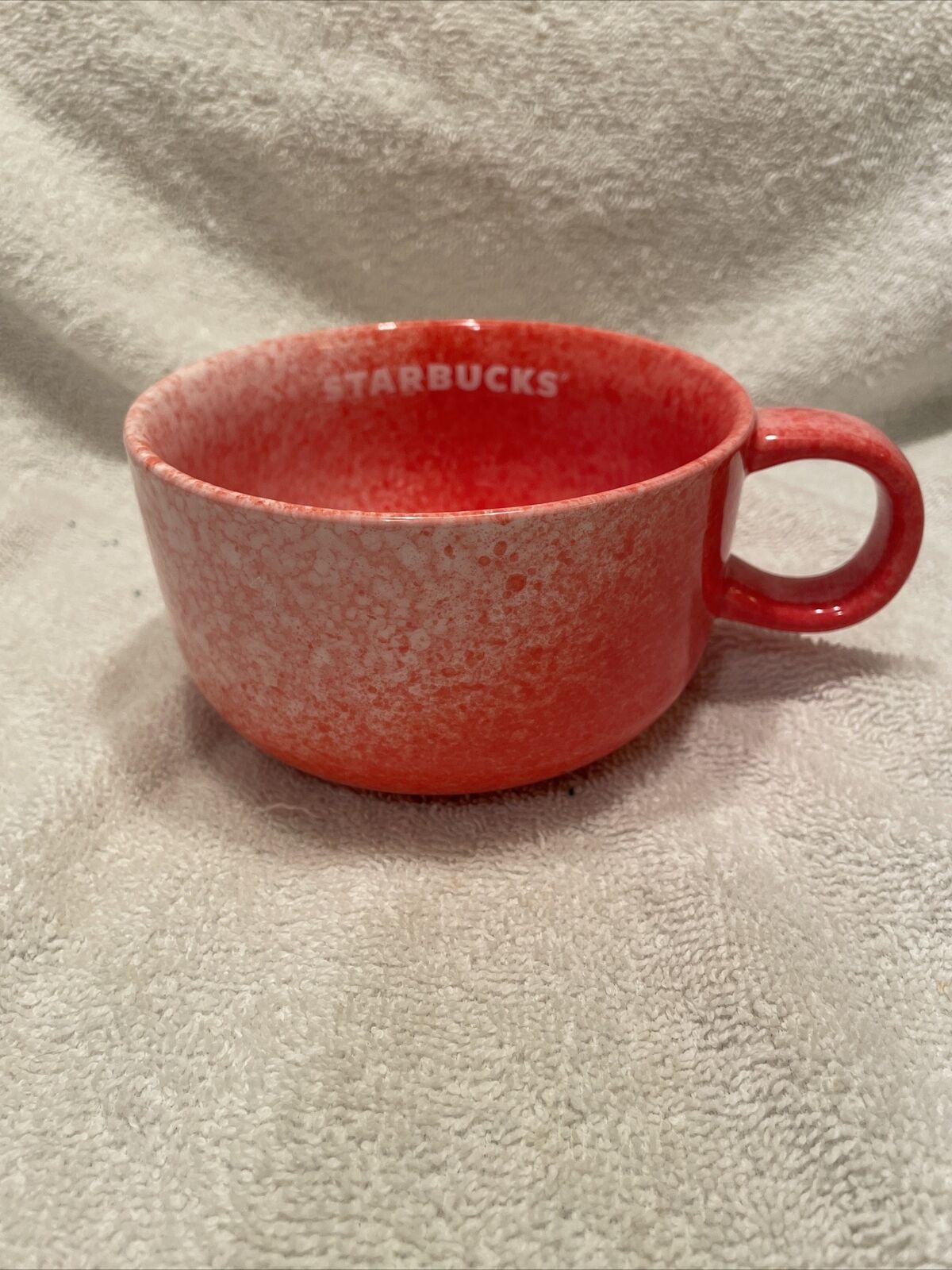 Starbucks Handled Bowl Speckled Pottery Mug Or Rice Bowl