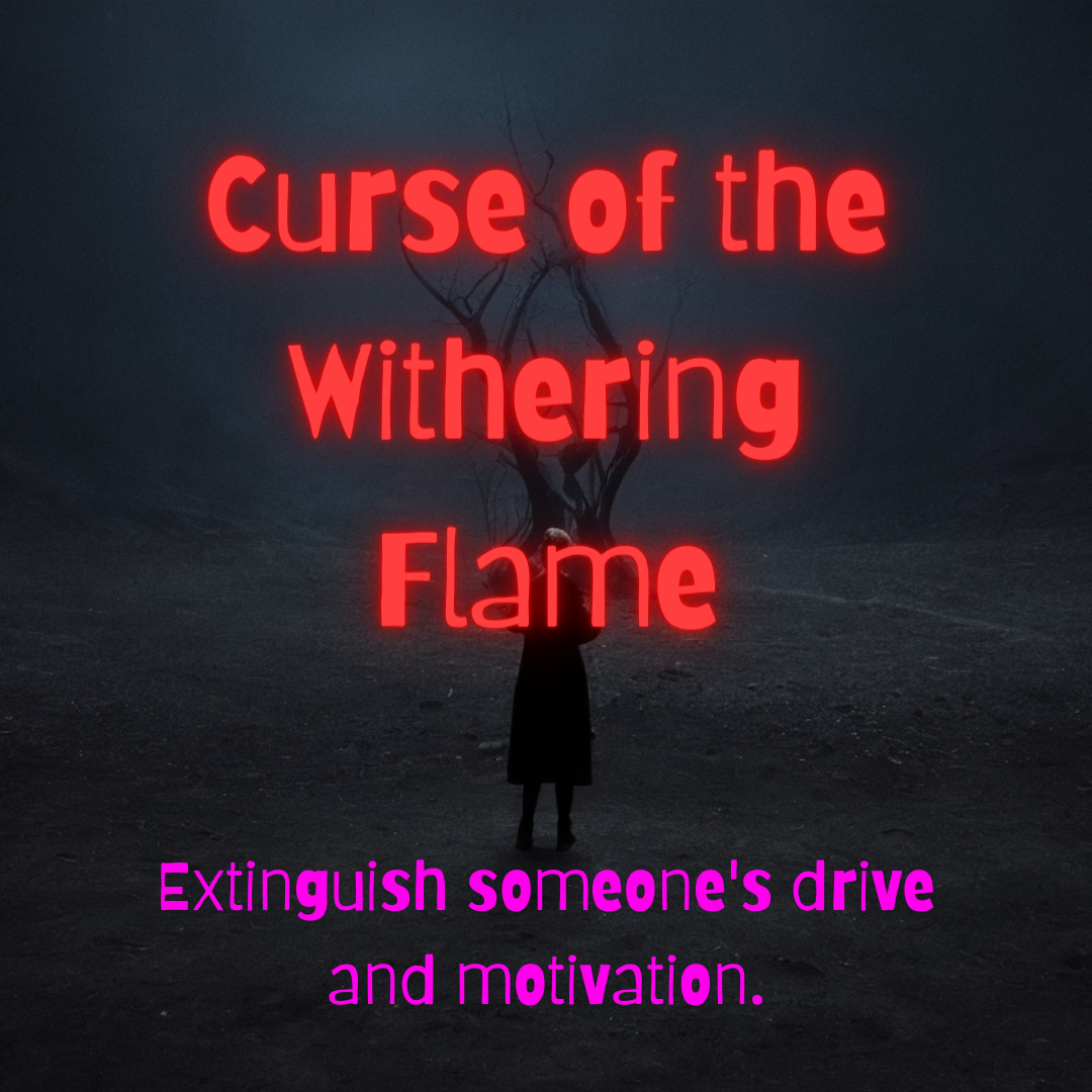 Curse of the Withering Flame - Powerful Black Magic Curse to Extinguish Someone