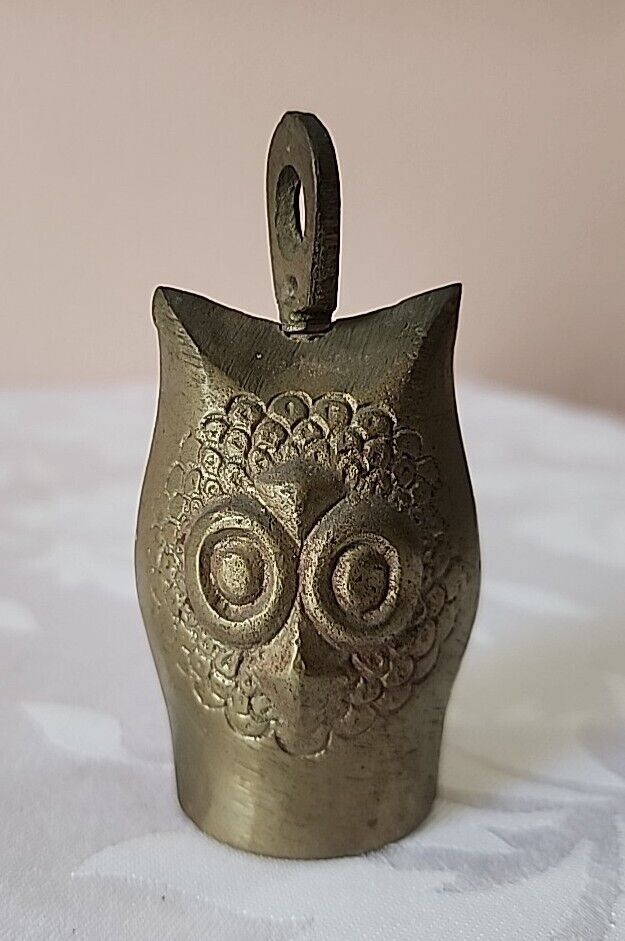 Vintage Brass Owl Bell