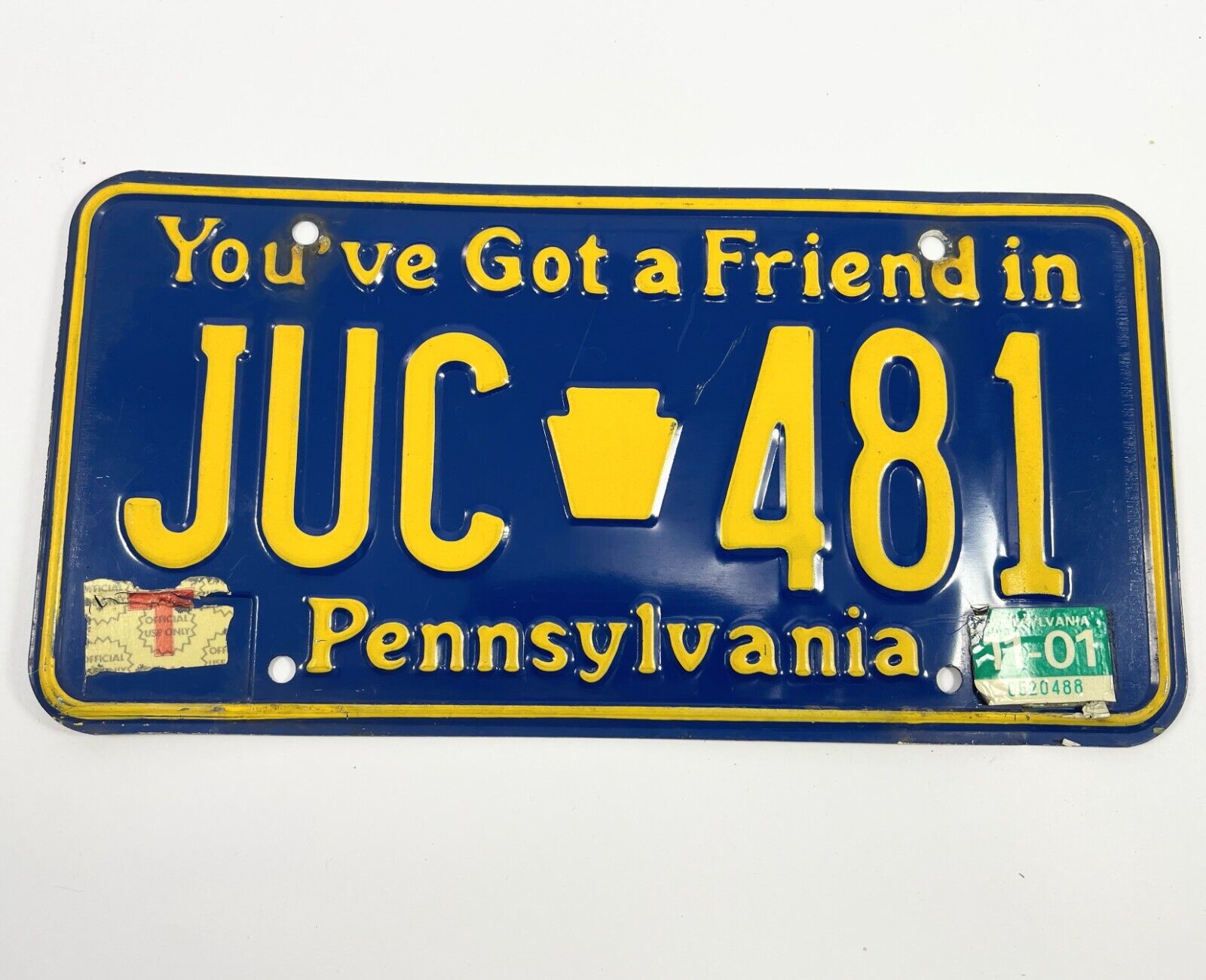 1976 Pennsylvania License Plate Bicentennial Liberty Bell Vintage 469 H24