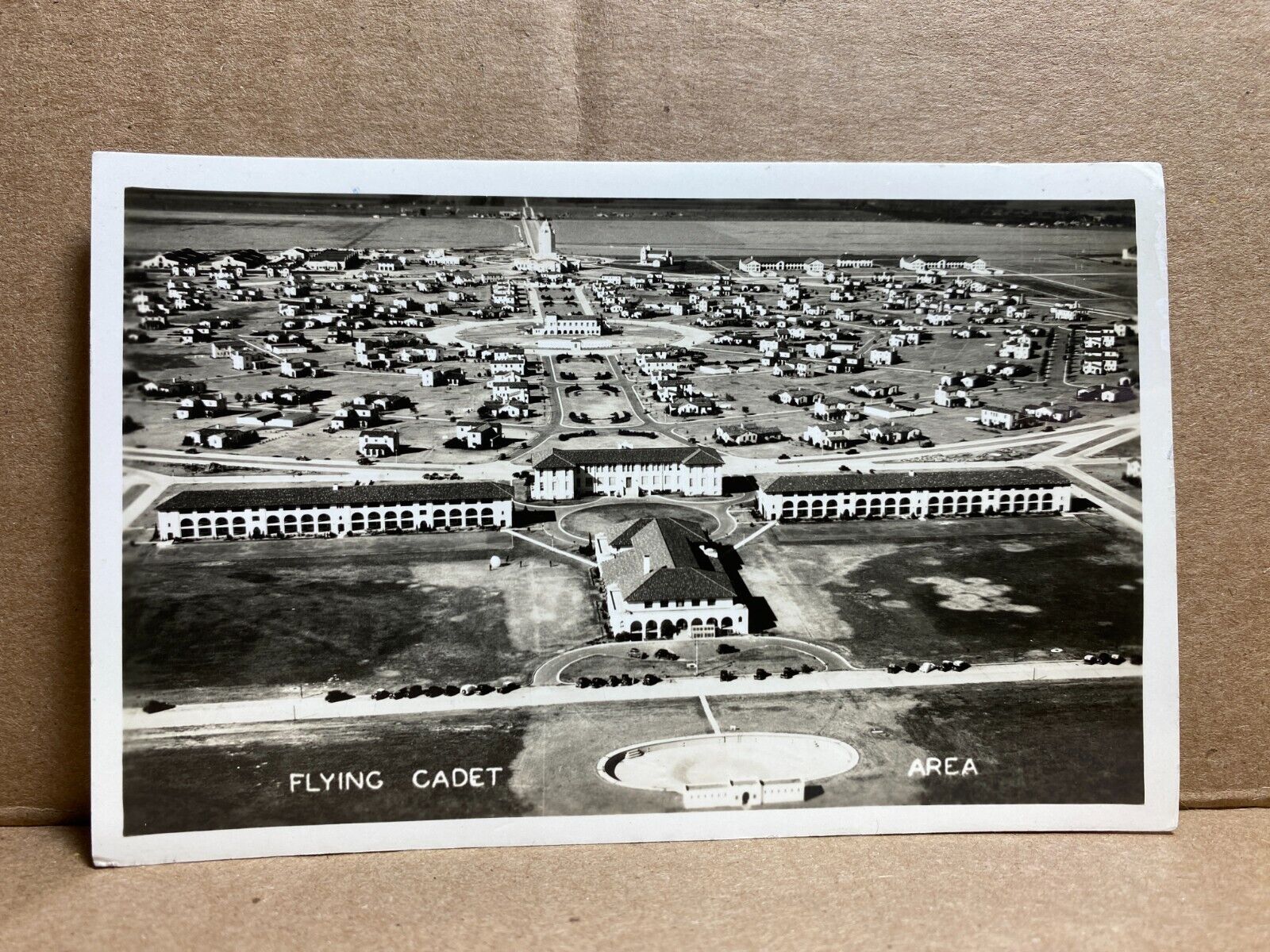 Flying Cadet Area Randolph Field Air Force Base Texas c1938 RPPC Postcard No 121