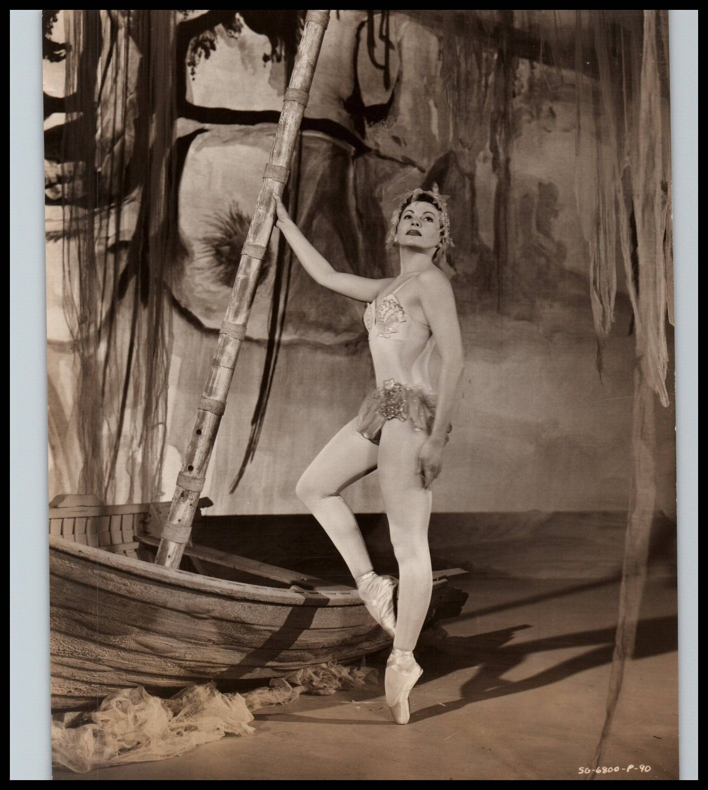 Zizi Jeanmaire CHEESECAKE PIN-UP SEXY LEGS ORIG 1956 PORTRAIT ORIG Photo 740
