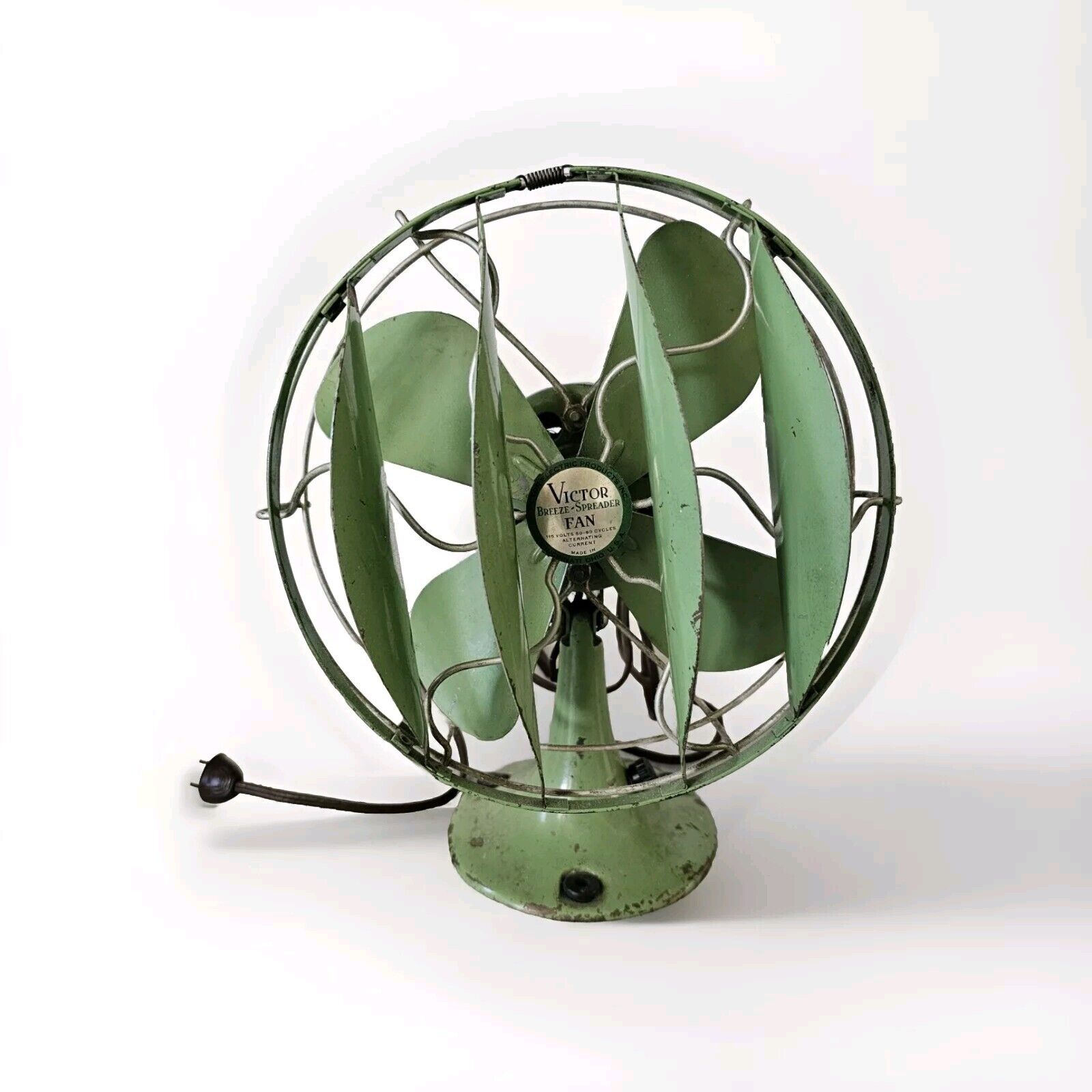 Rare Vintage Victor Breeze Spreader Fan 8 1/2