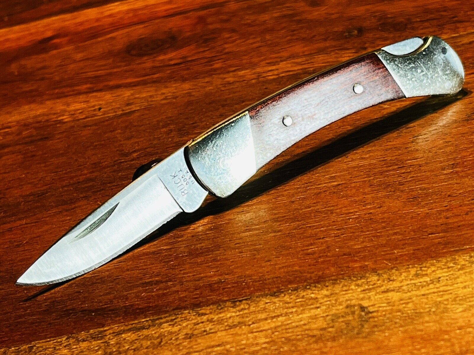 Vintage 2012 BUCK USA 505 Knight Folding Pocket Knife Forever Warranty