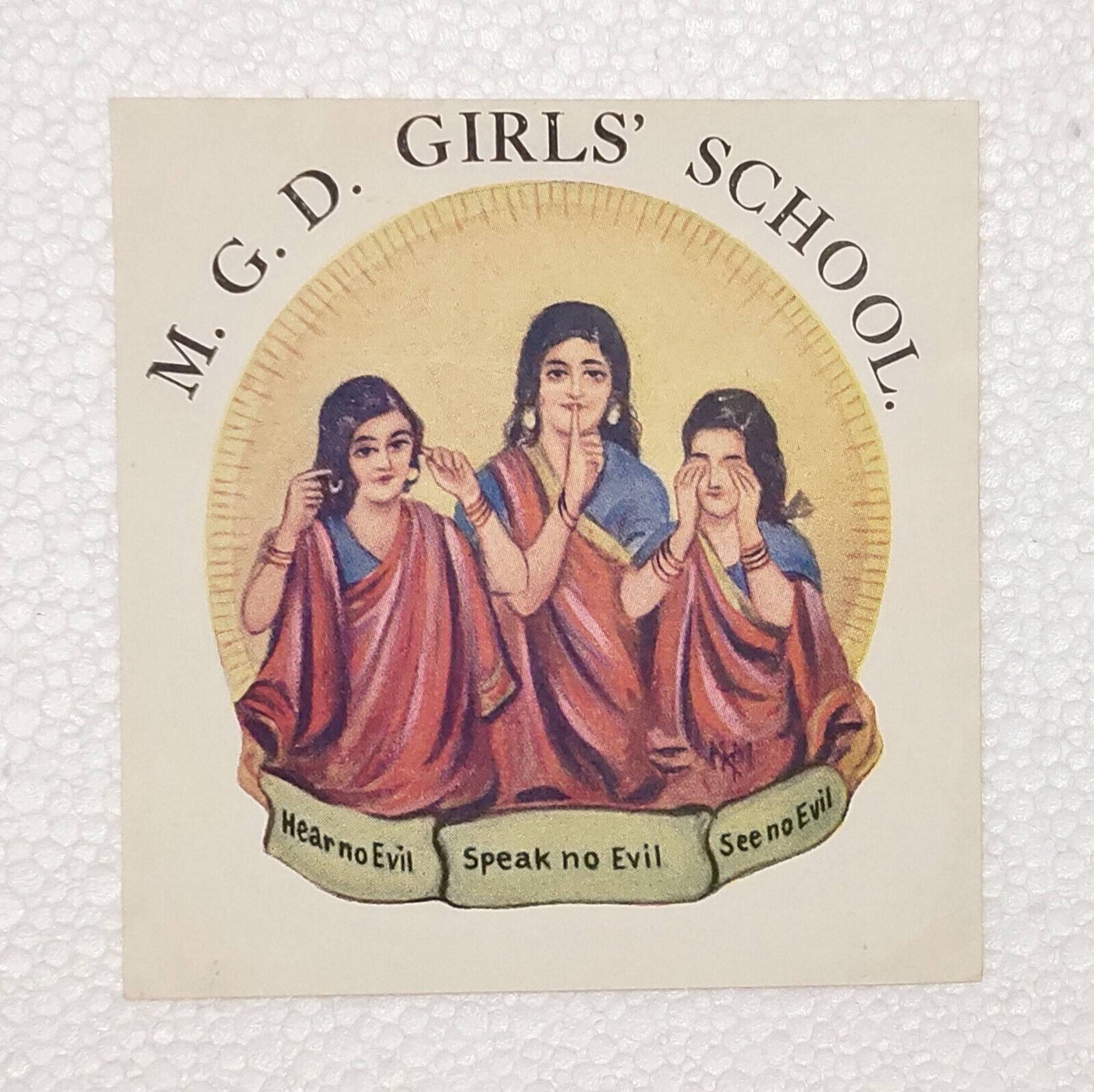 Vintage Original M. G. D. Girls School Lables Collections