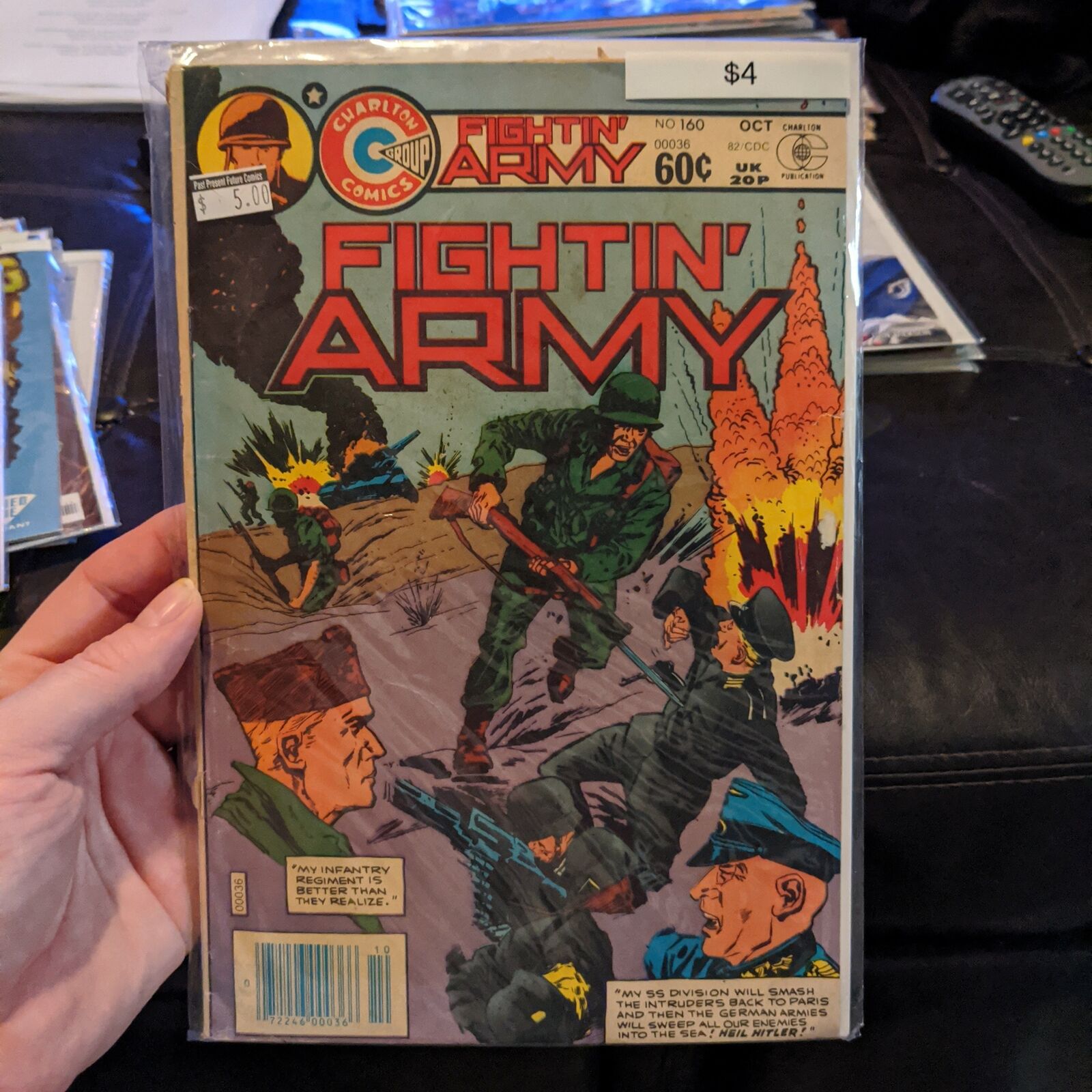 Fightin\' Army #160 - Charlton Comics (1982) German SS Fight