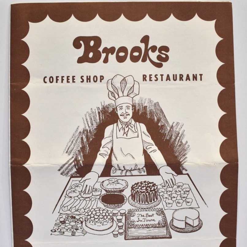 Vintage 1979 Brooks Coffee Shop Restaurant Menu New York City Manhattan NYC