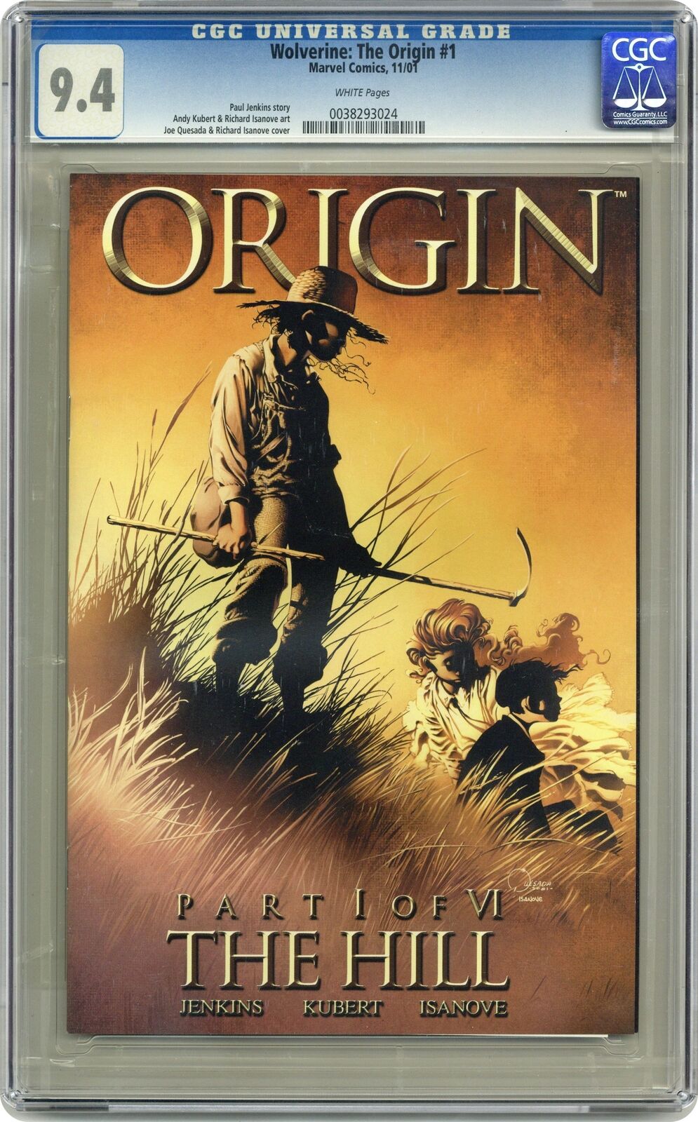 Wolverine The Origin #1 CGC 9.4 2001 0038293024