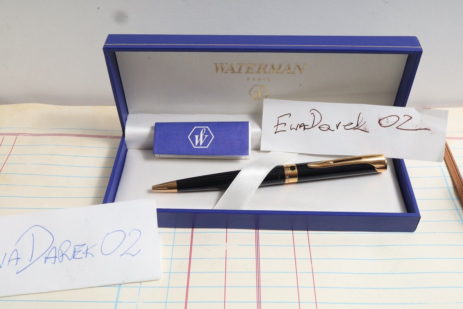 Waterman L’etalon Ballpoint Pen, Black, GT, NOS, Boxed