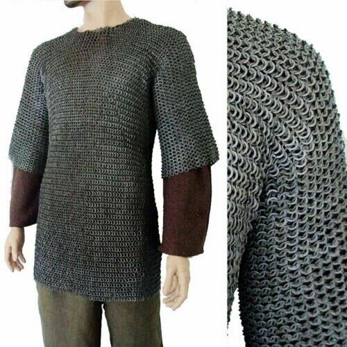 8mm Medium Size Chainmail Oil short sleeve Flat Riveted With Washer stainless