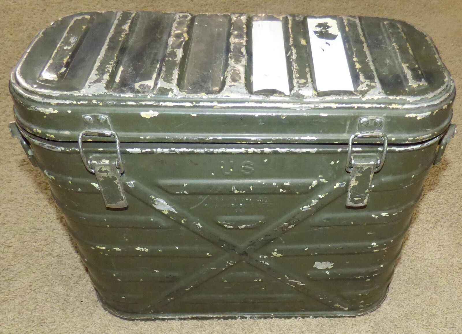 U.S. Military Aluminum Mermite Hot Cold Insulated Food Container Cooler 1984