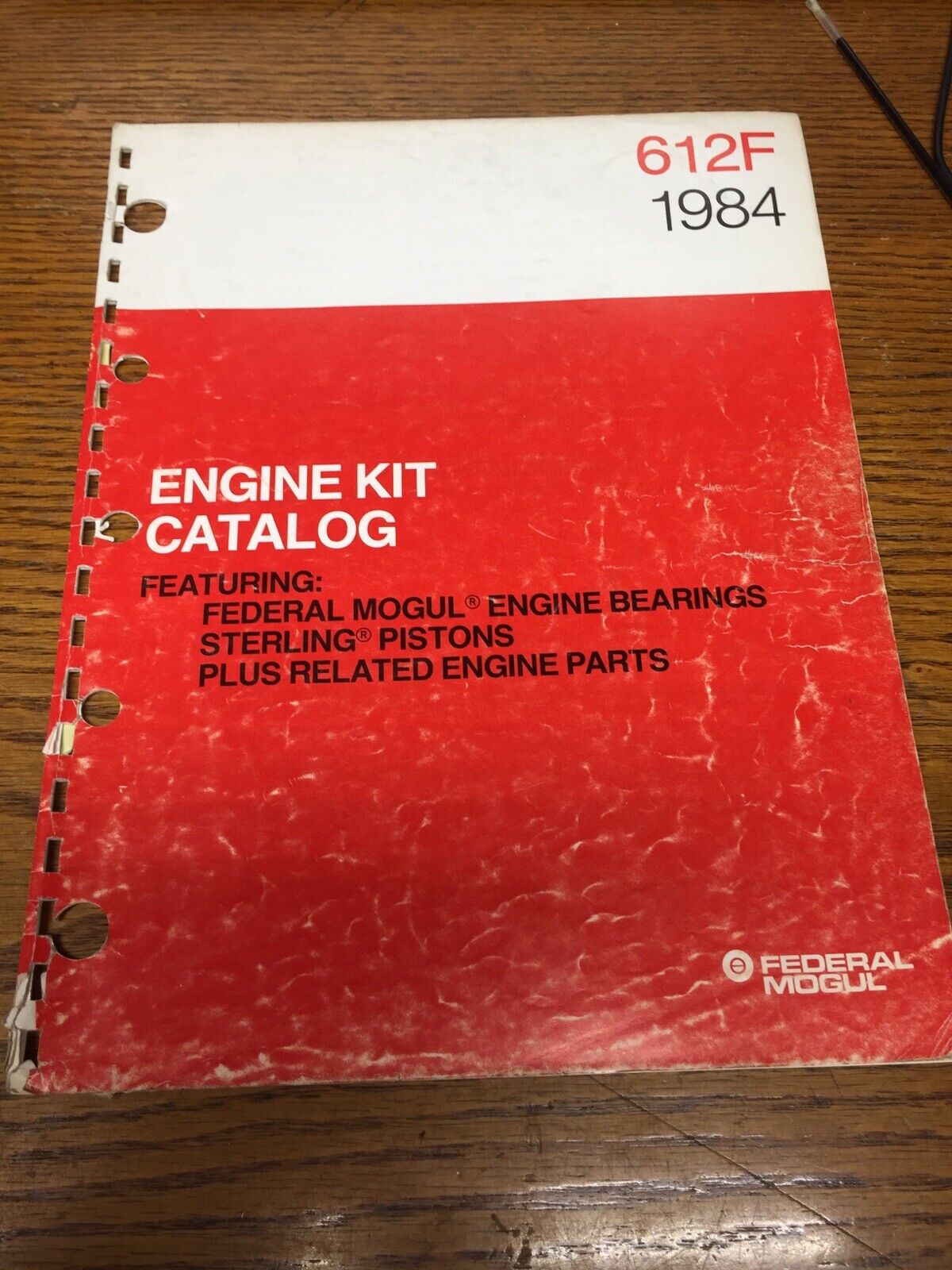 Vintage 1984 FEDERAL-MOGUL Sterling Pistons Engine Kit Catalog 612f