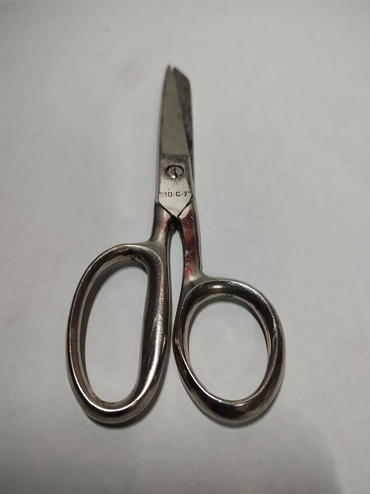VINTAGE 7\' HOUSEHOLD SCISSORS Made in Italy HOT DROP FORGE STEEL #530-C-7