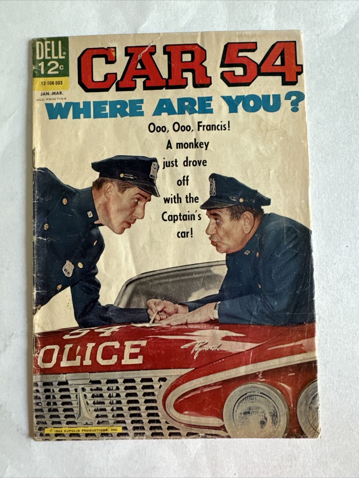 1965 #4 CAR 54 WHERE ARE YOU? DELL COMIC BOOK