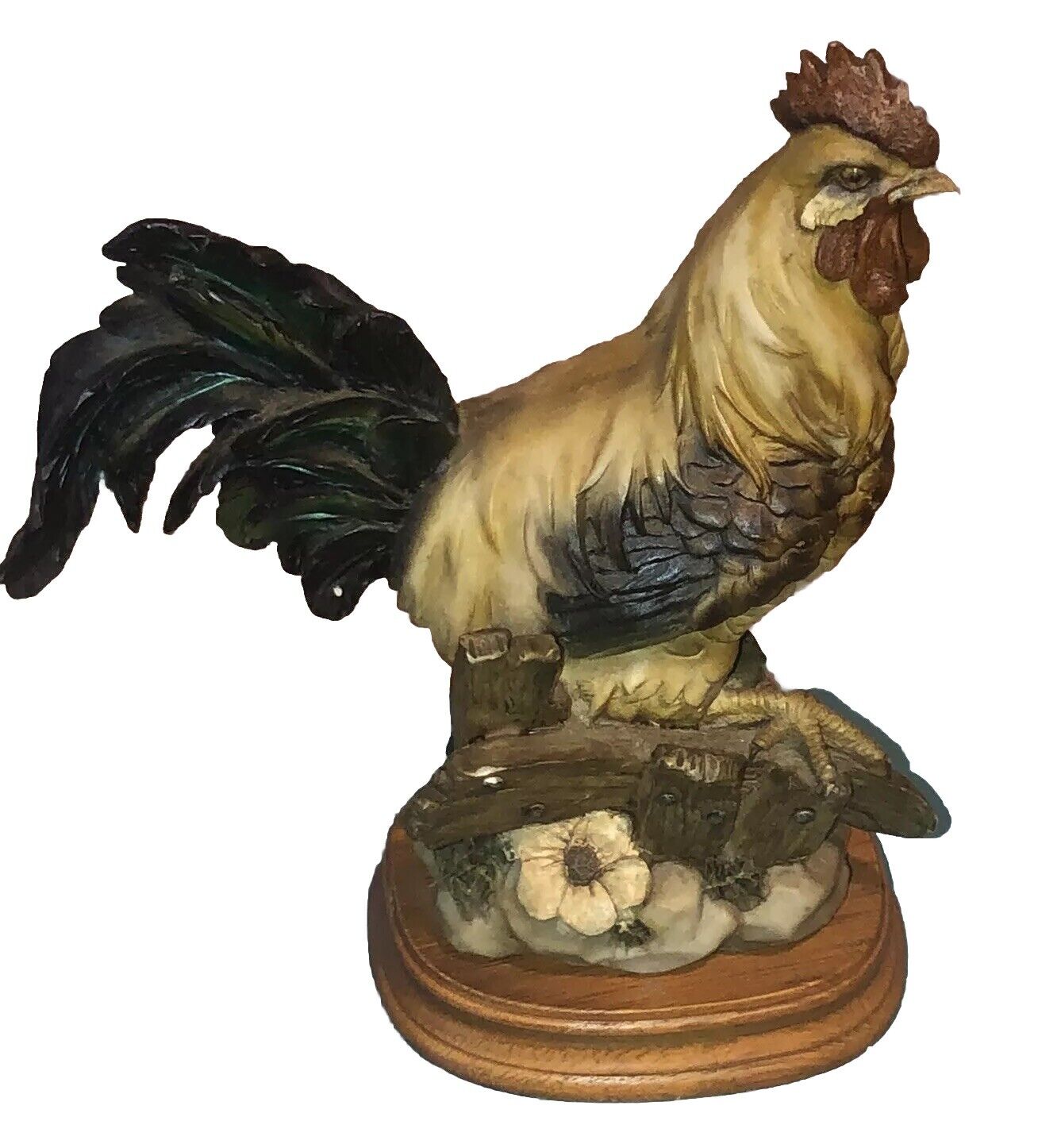 Adorable Vintage Chicken Rooster Resin Figurine ￼nice