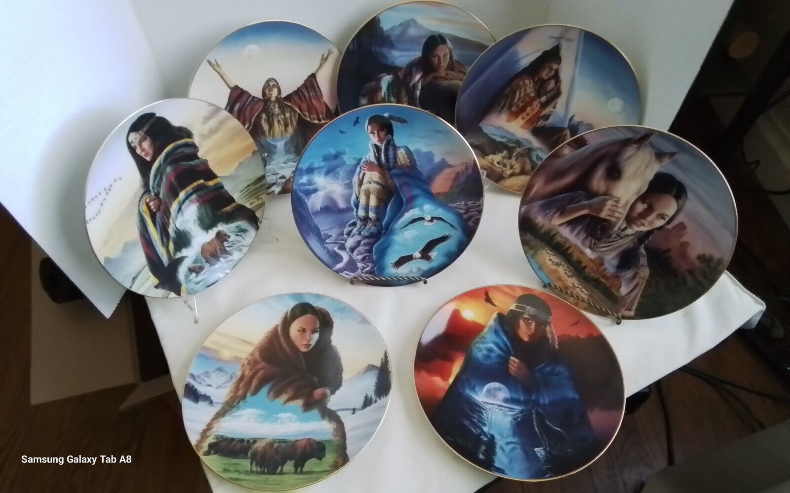Cloak of Visions by The Hamilton Collection, Collectible Plate lot of 8 