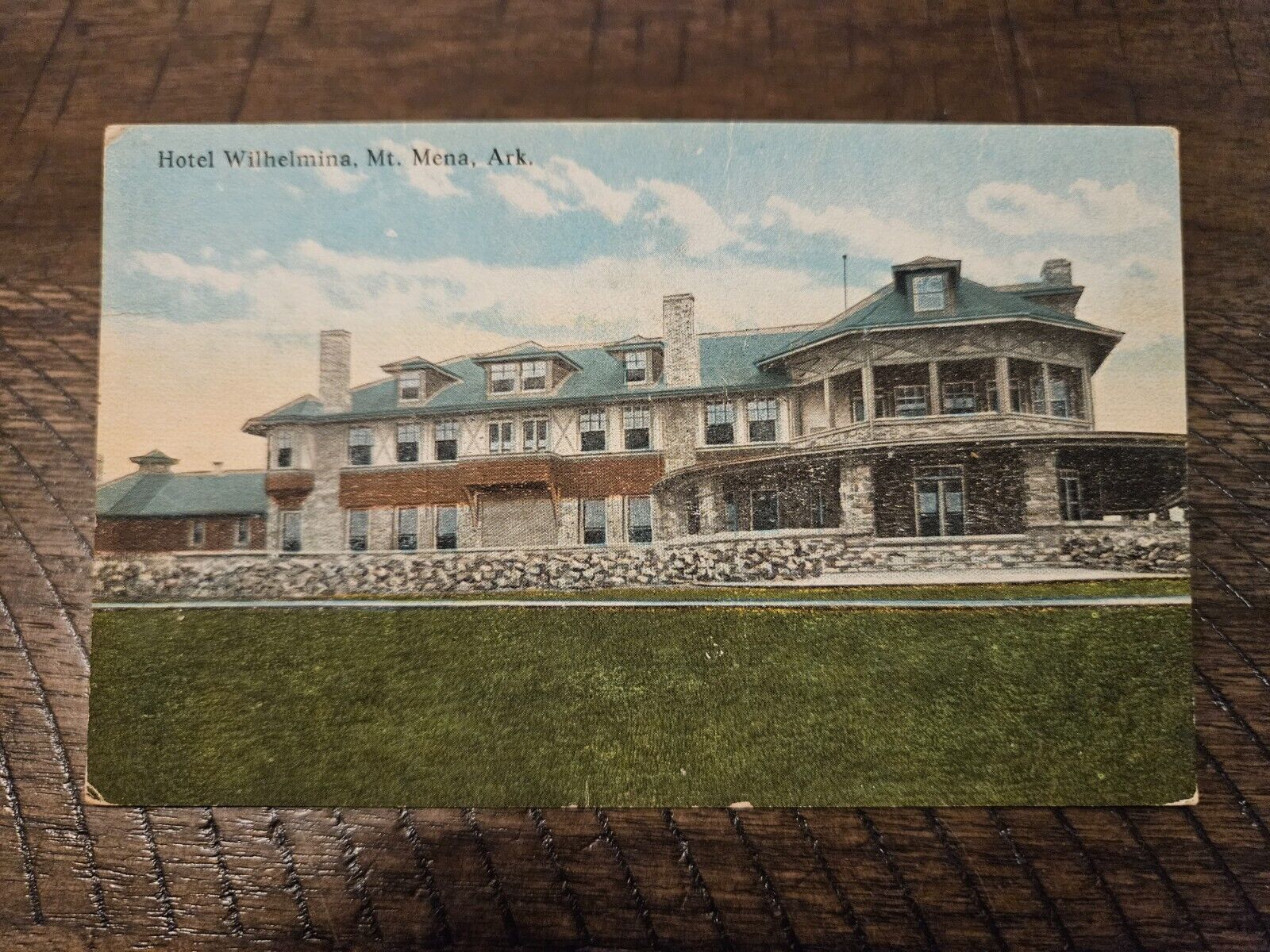 Postcard AR Arkansas Mena Hotel Wilhelmina Early Exterior View