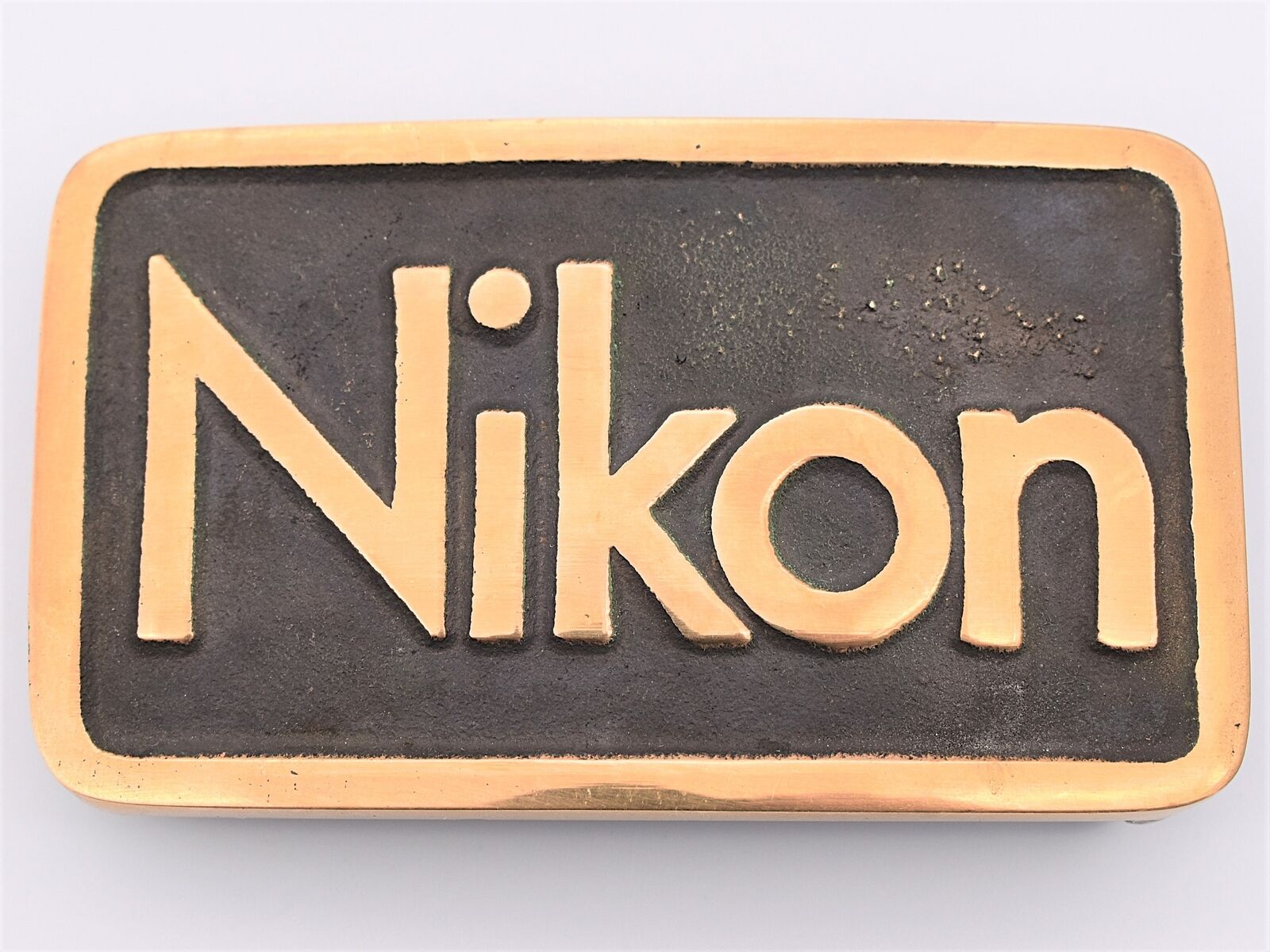 Nikon Camera Photography Solid Brass Aurora Productions Vintage Belt Buckle