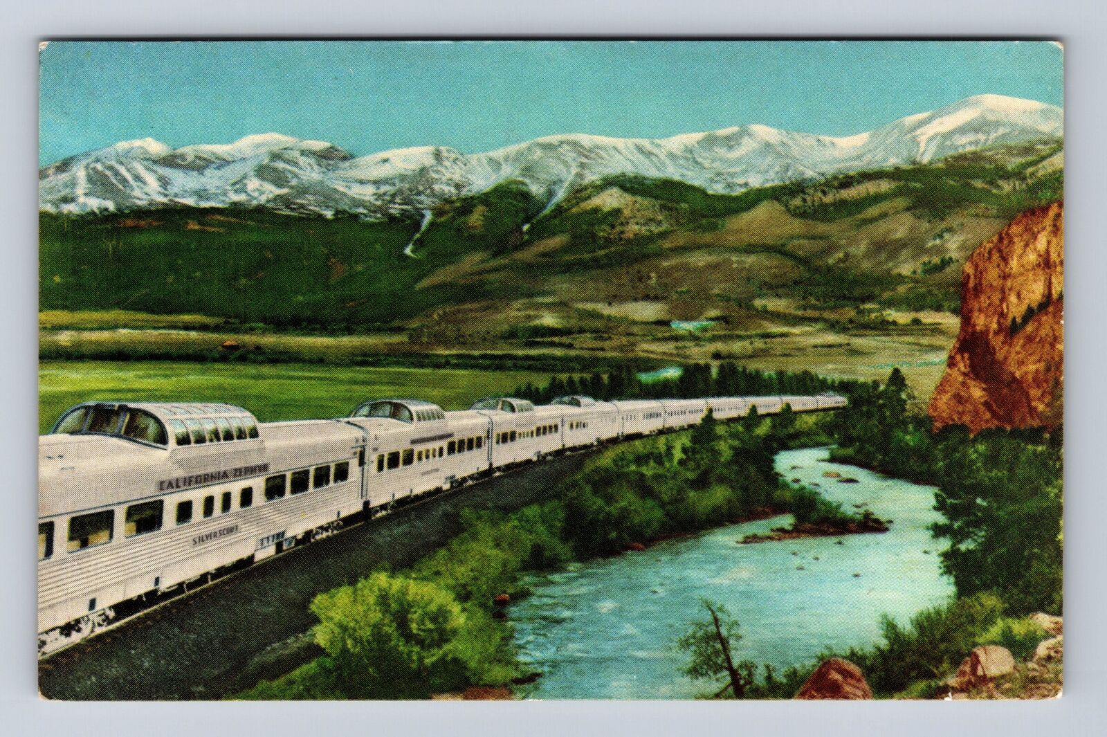 San Francisco CA- California, California Zephyr, Antique, Vintage Postcard