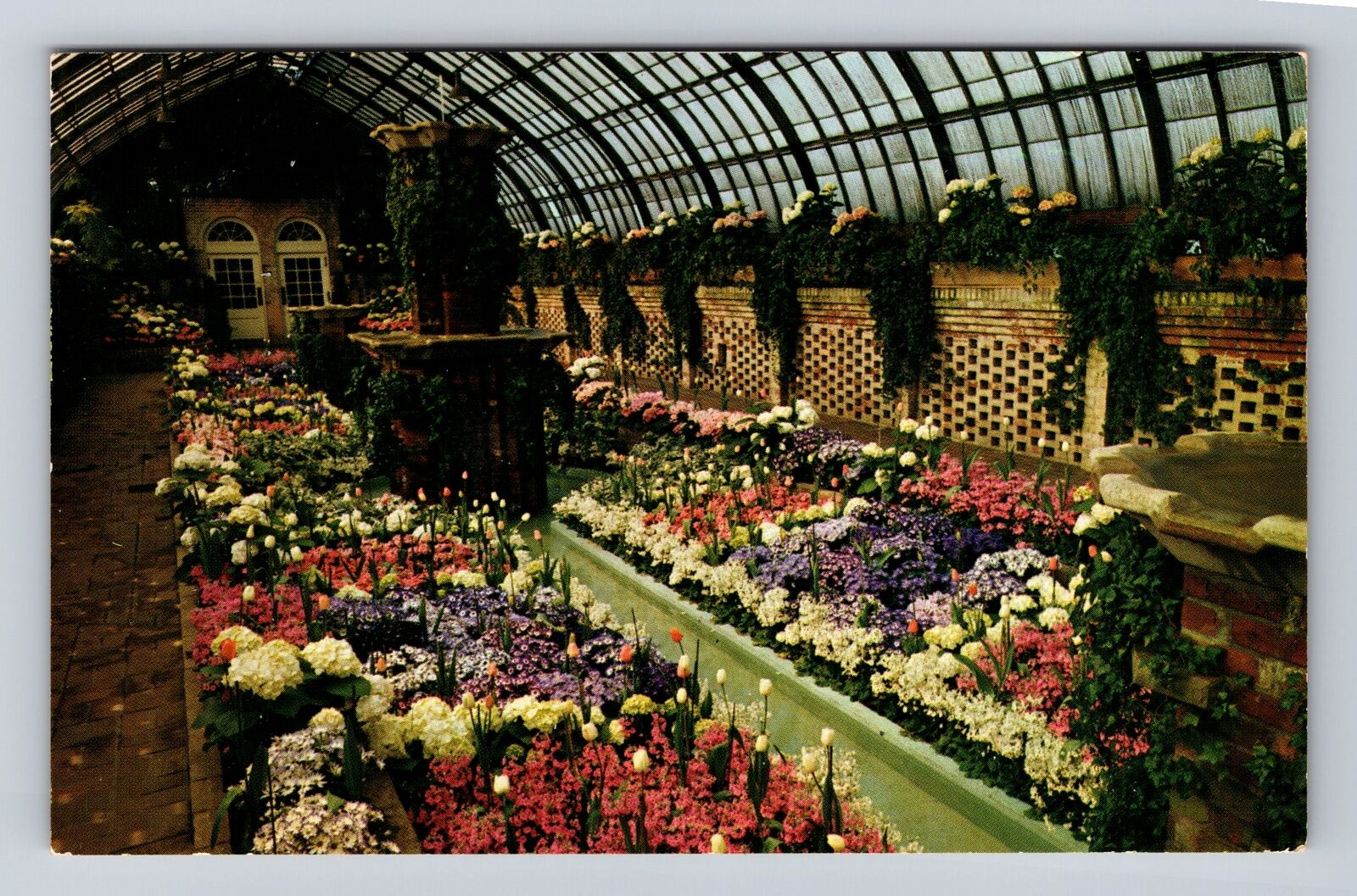 Pittsburgh PA-Pennsylvania, Fountain Garden Schenley Park, Vintage Postcard