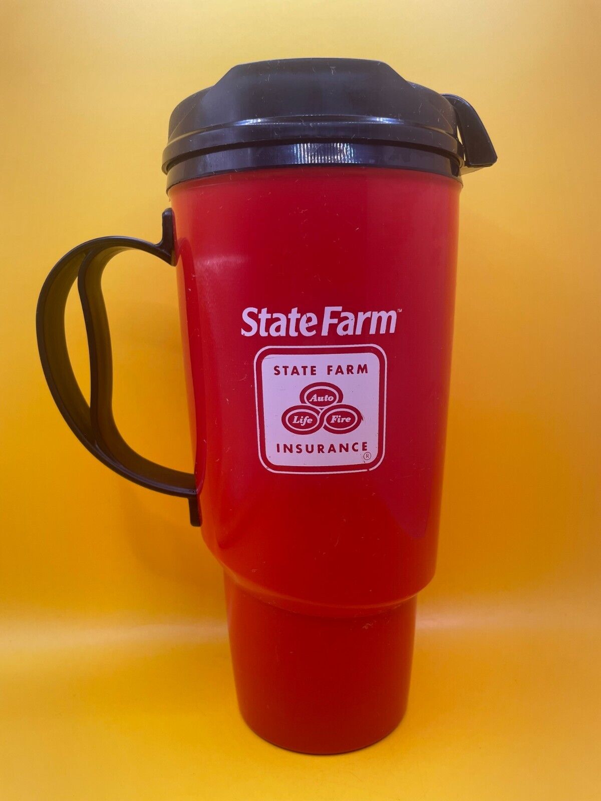 Vintage State Farm Thermo-Serve 34 oz. Insulated Travel Mug w/ Lid - Made in USA