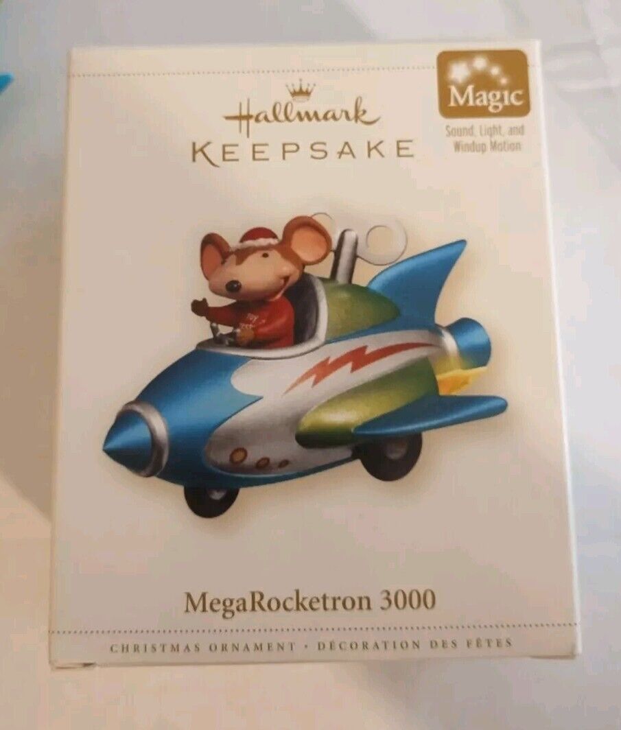 Hallmark Keepsake MegaRocketron 3000 Christmas Ornament New Batteries Included 